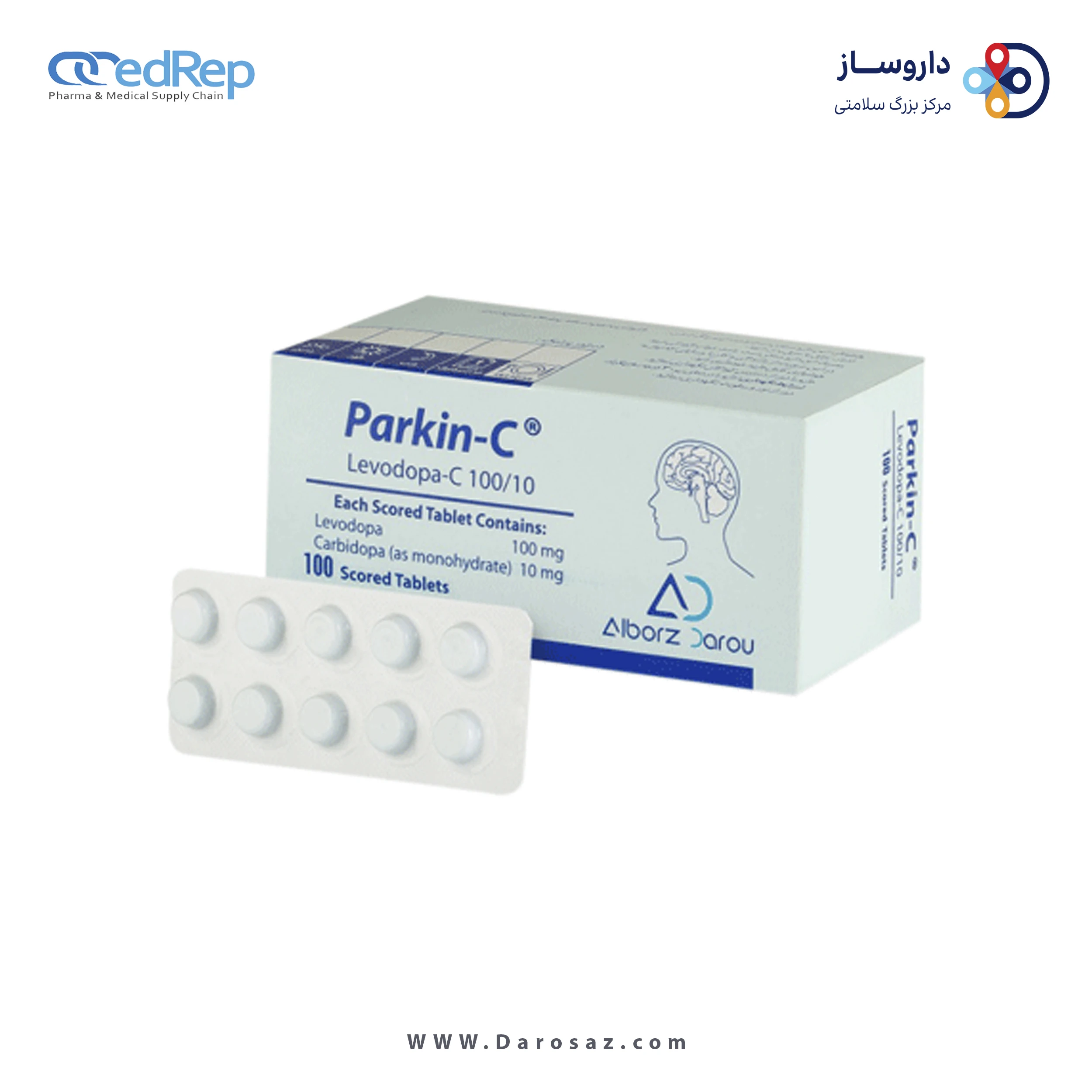 لوودوپا/کربی دوپا  100mg/10mg قرص خوراکی