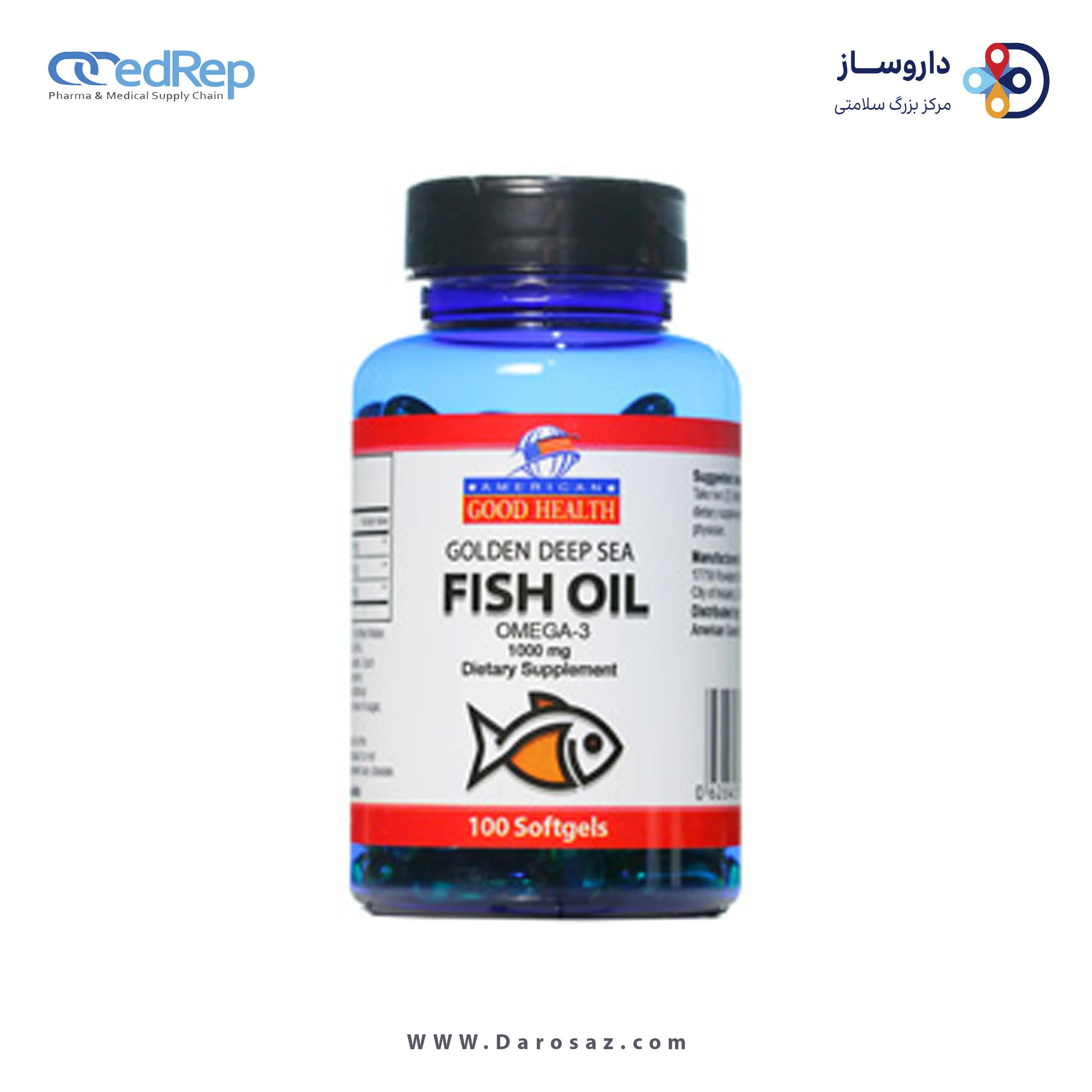 دیپ سی فیش اویل امگا 3 سافت ژل