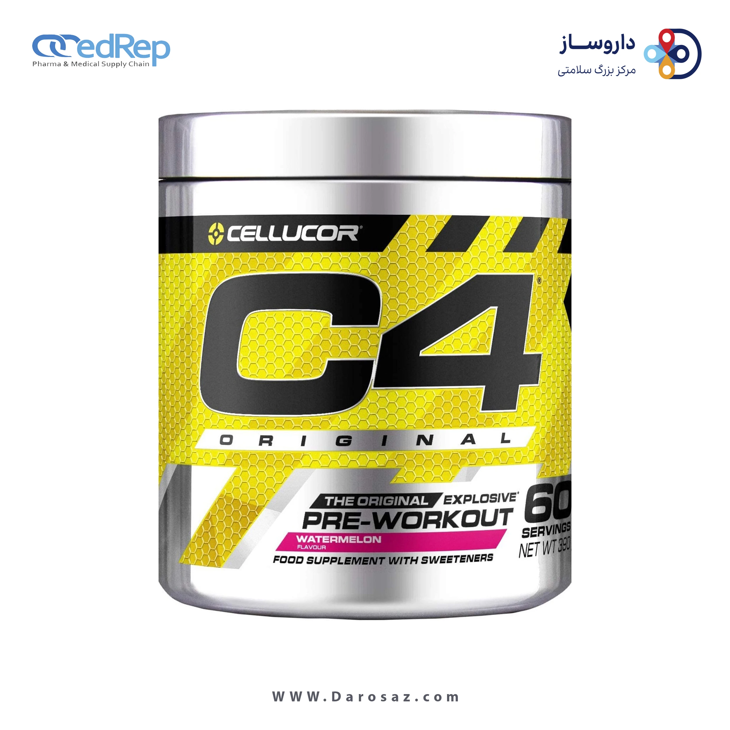 سی فور  390 گرم طعم هندوانه پودر