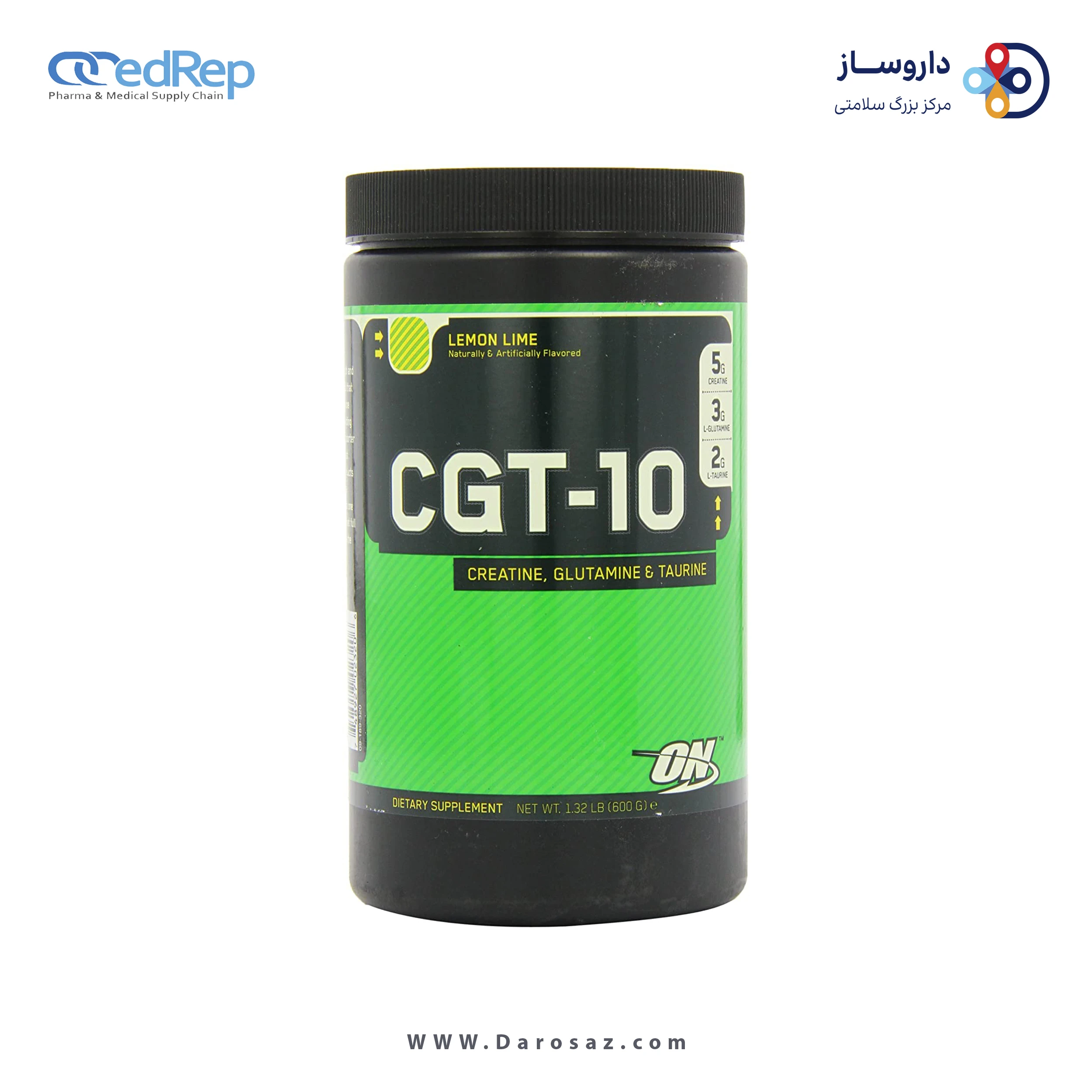 سی جی تی 10  600 گرم طعم لیمو پودر