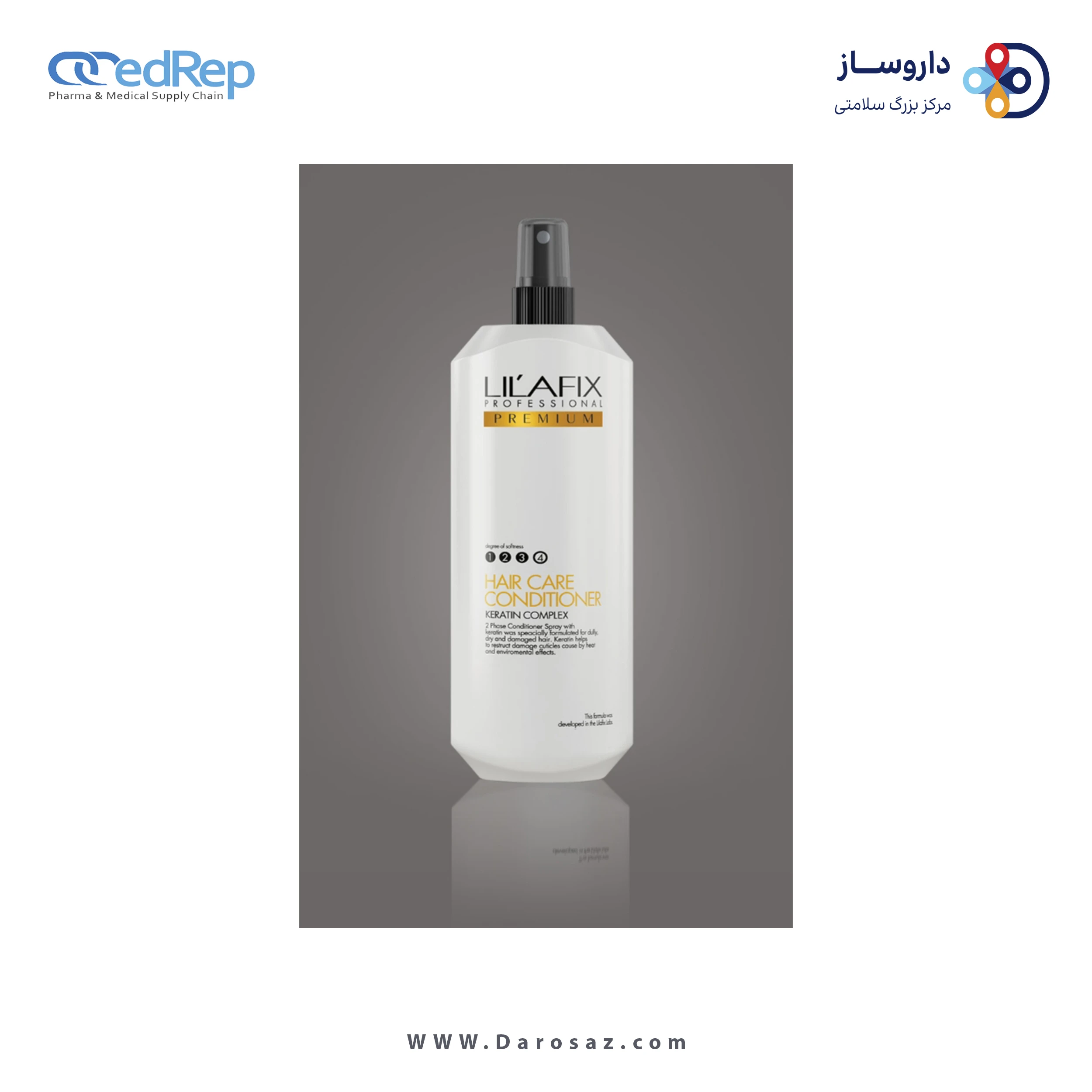 محلول نرم کننده مو دو فازی (به شکل پمپی)350ml
