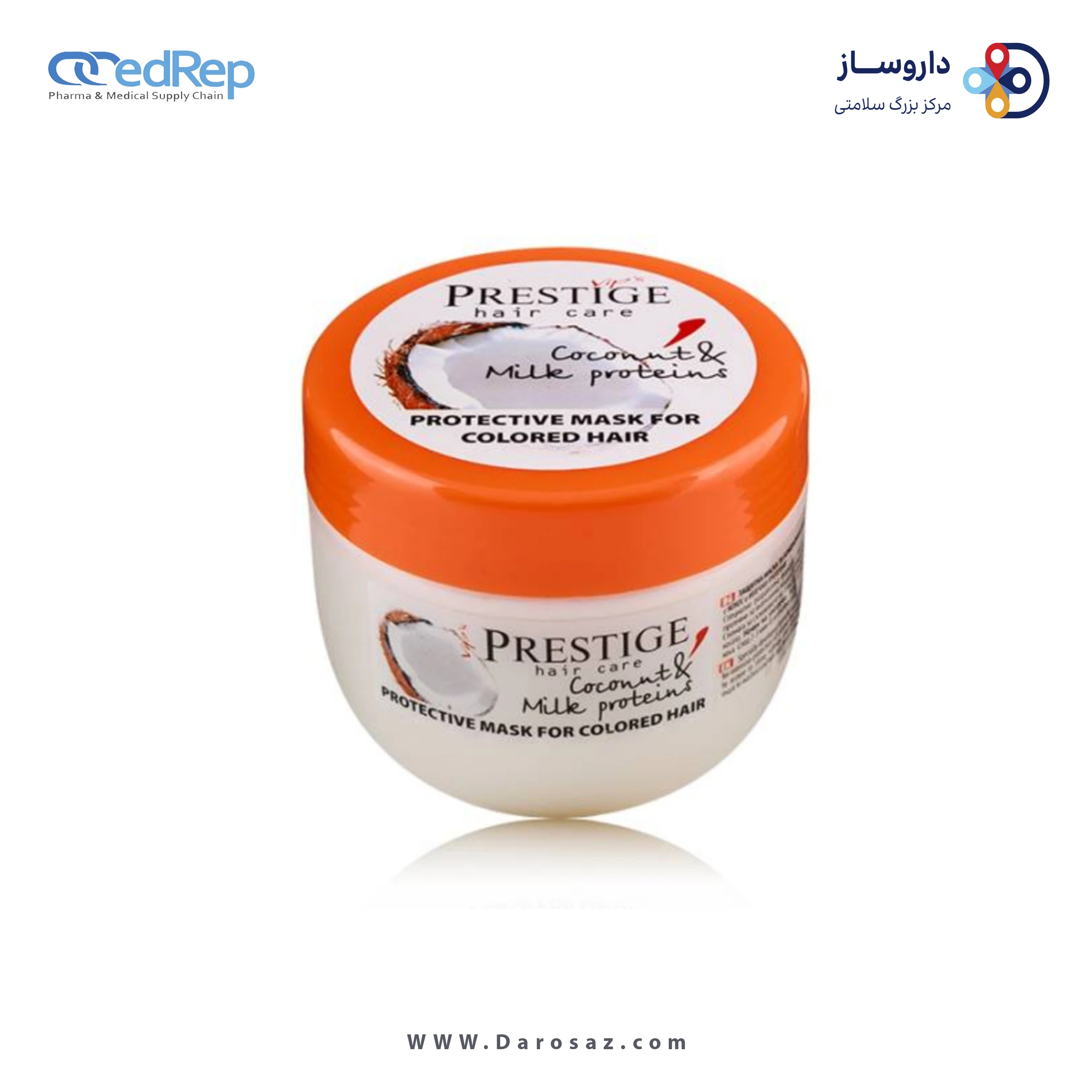ماسک محافظ موهای رنگ شده حاوی روغن نارگیل و پروتئین شیر 250ml