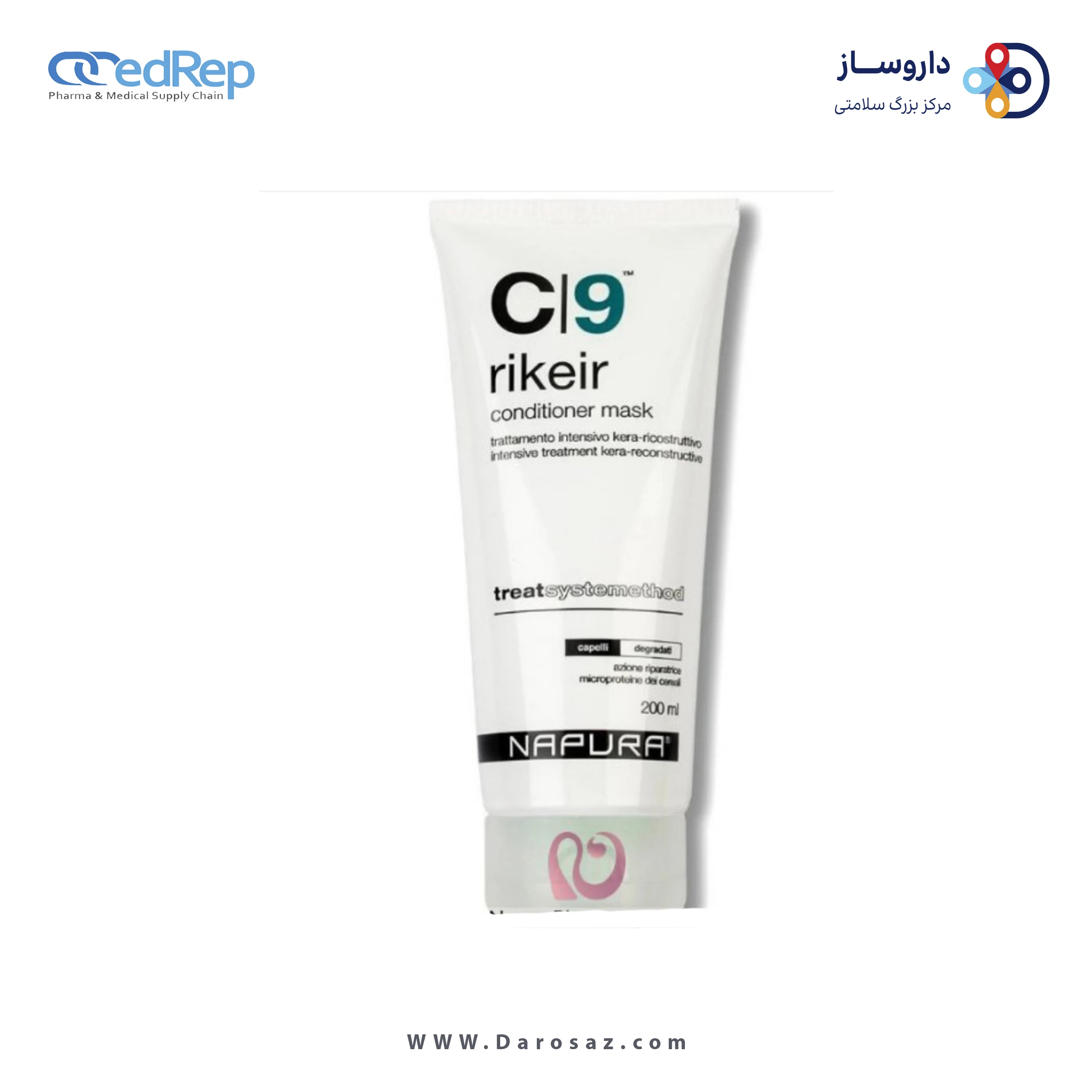 ماسک نرم کننده و بازسازی کننده موهای آسیب دیده 200ml