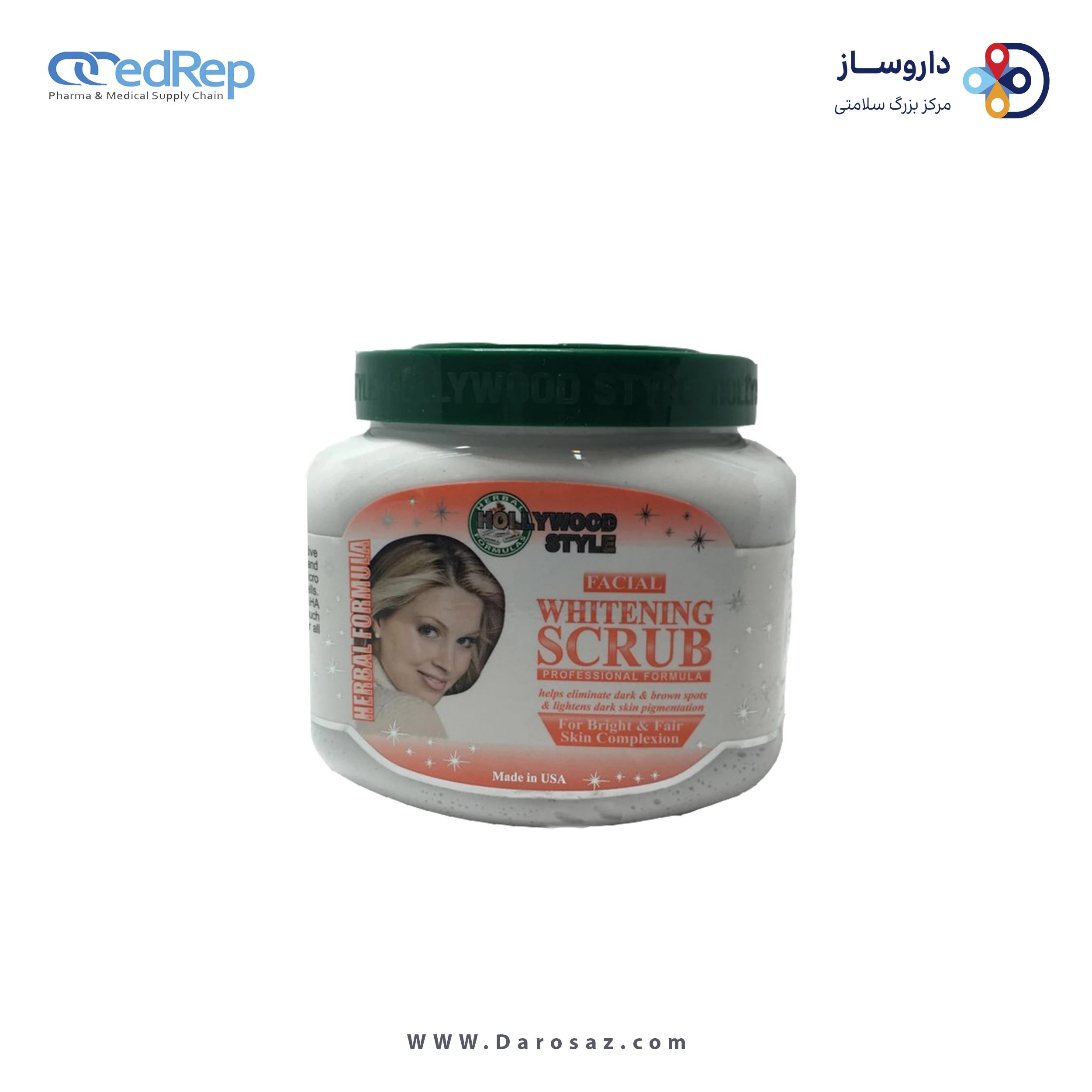 کرم اسکراب سفید کننده پوست صورت