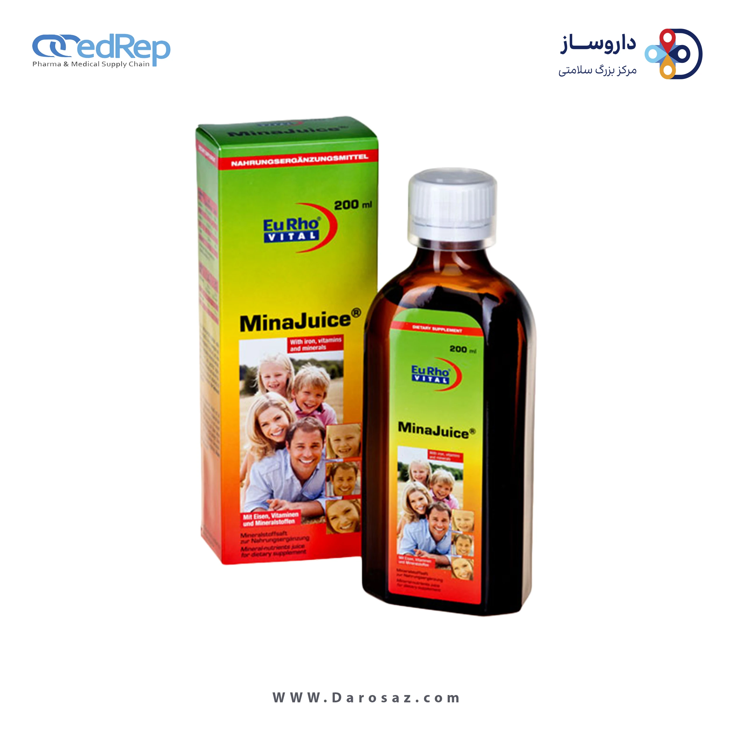 میناجویس 200 میلی لیتر شربت