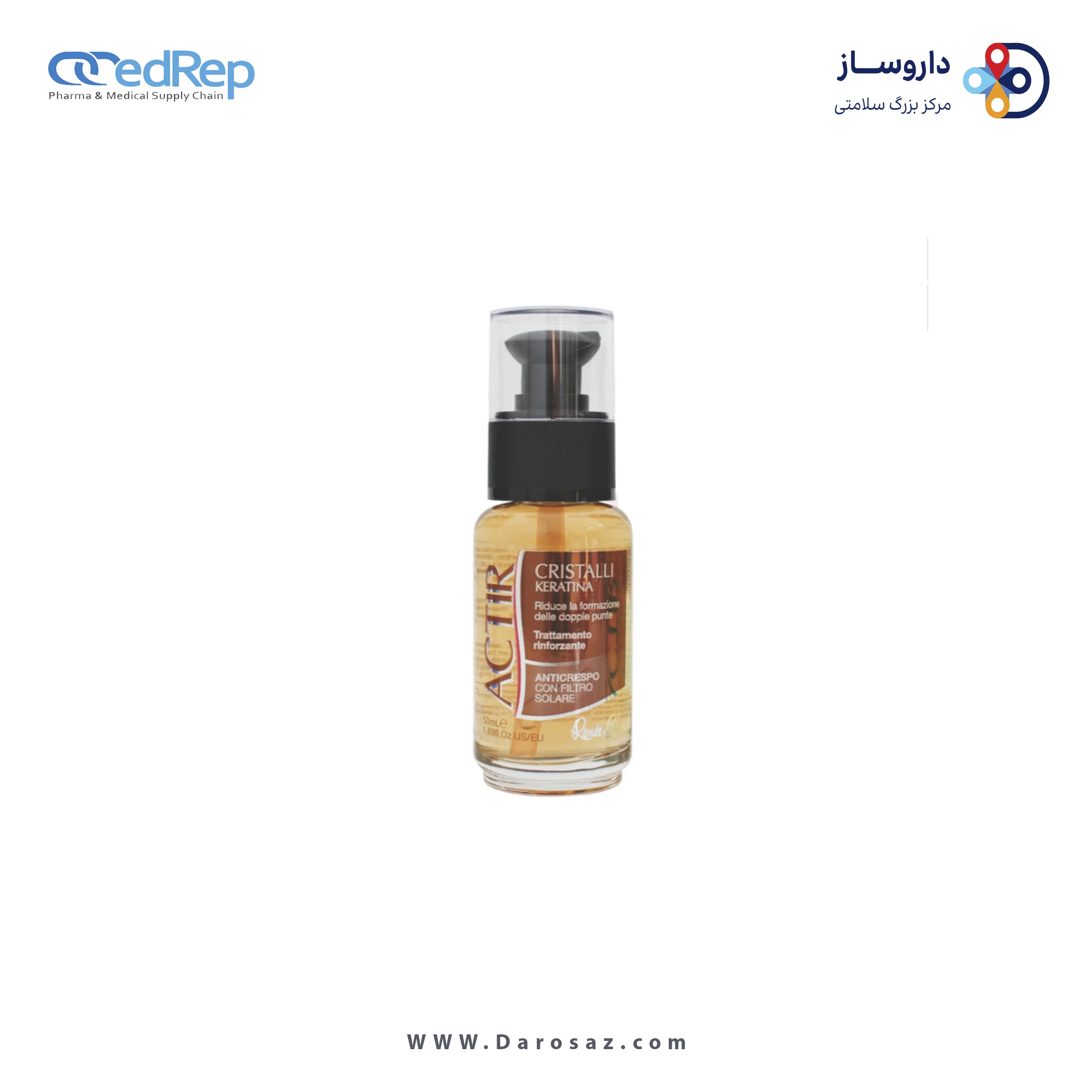 سرم کریستال اکتیر حاوی کراتین با منشائ دریایی بازسازی کننده مو۵۰میلی