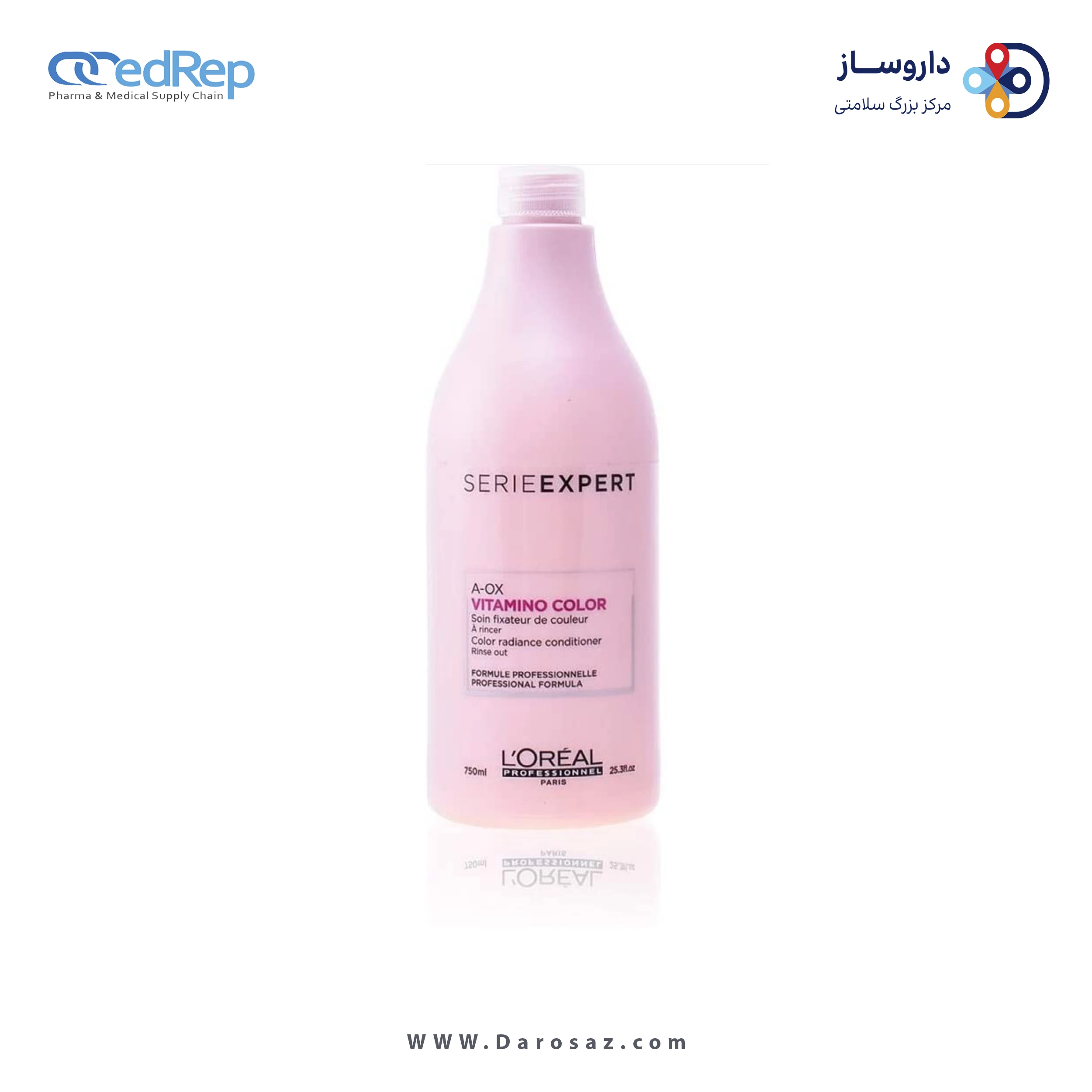نرم کننده حاوی ویتامین مناسب موهای رنگ شده 750ML