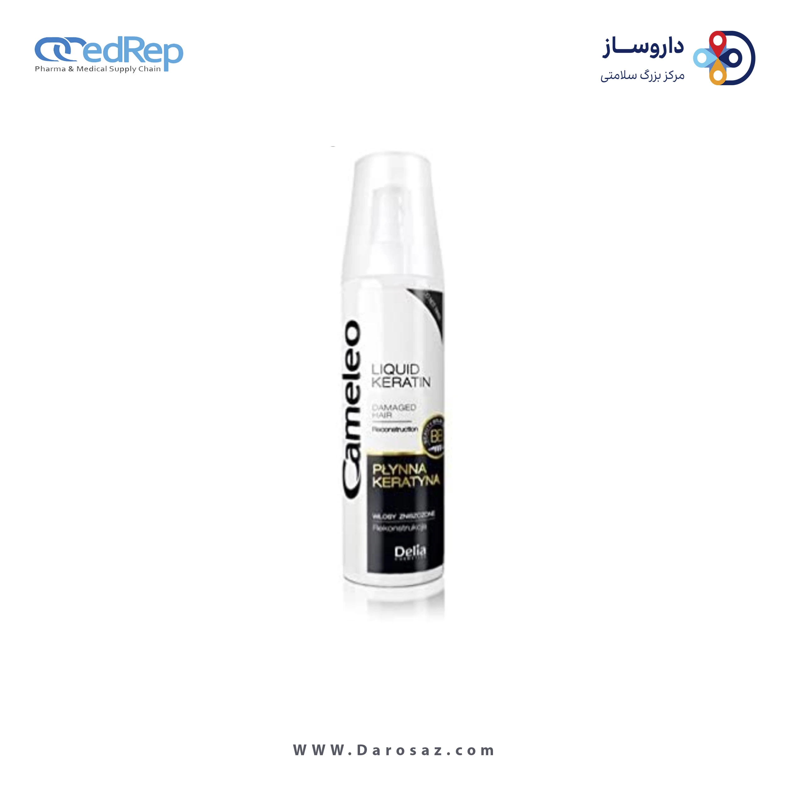 محلول ترمیم کننده مو به شکل اسپری حاوی کراتین برای بازسازی موهای آسیب دیده 50ML