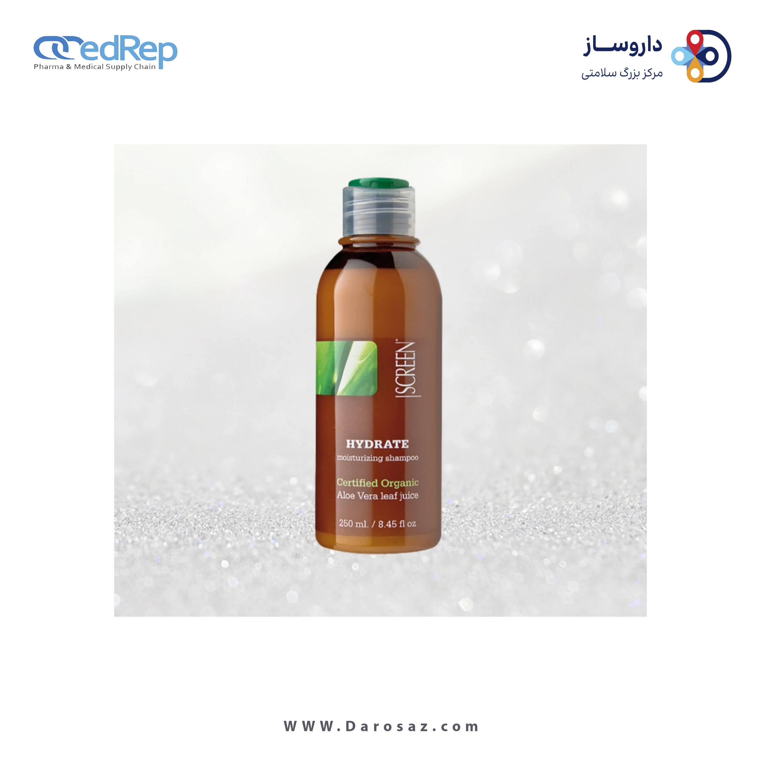 فراورده های حالت دهنده ،نرم کننده وتثبیت کننده آرایش مو (کرمها ، لوسیونها وروغنها) SCREEN PUREST HYDRATE MOISTURIZING SHAMPOO