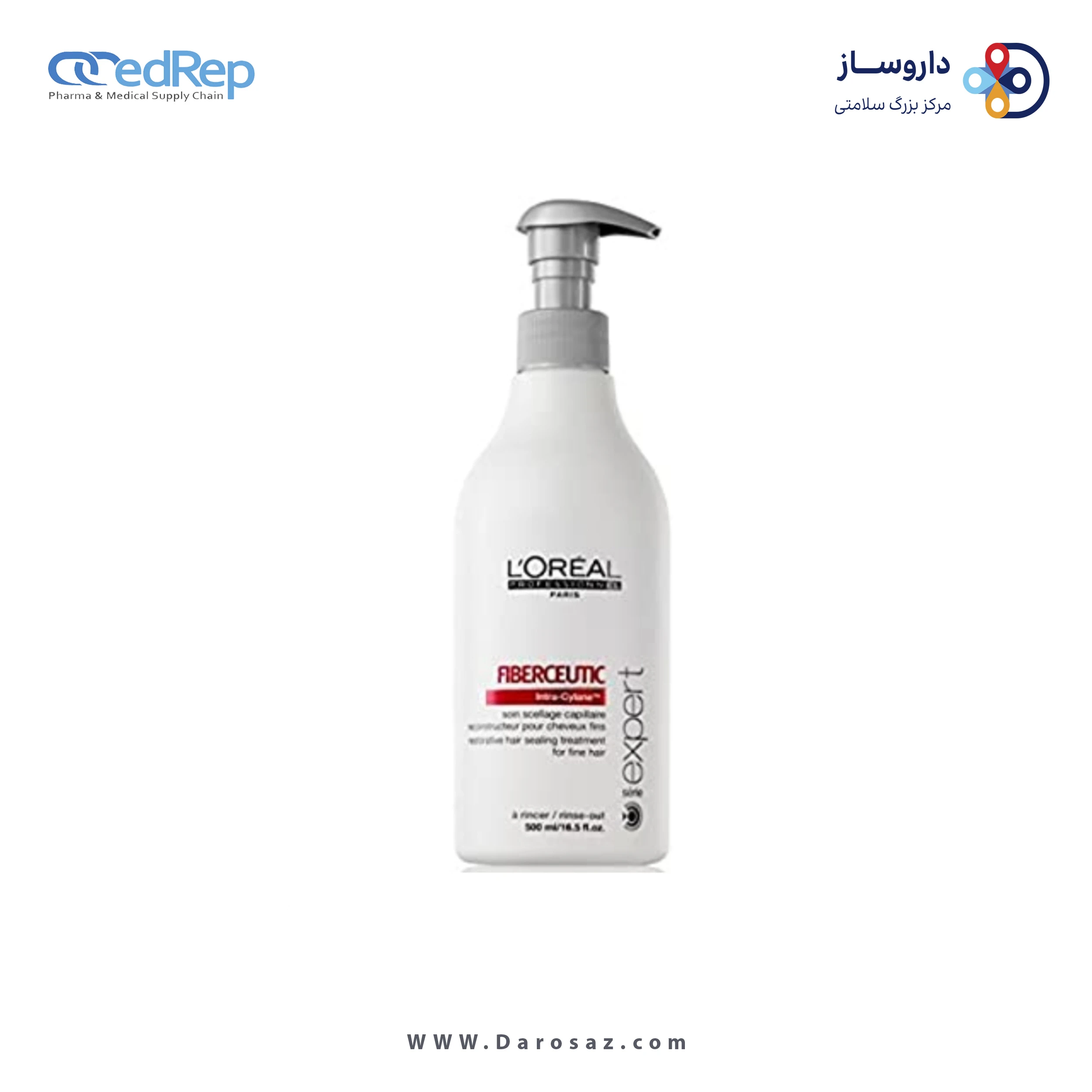 فراورده های حالت دهنده ،نرم کننده وتثبیت کننده آرایش مو (کرمها ، لوسیونها وروغنها) L'OREAL PROFESSIONNEL Serie Expert Fiberceutic Restorative Hair Sealing Treatment For Thick Hair For Professional Use