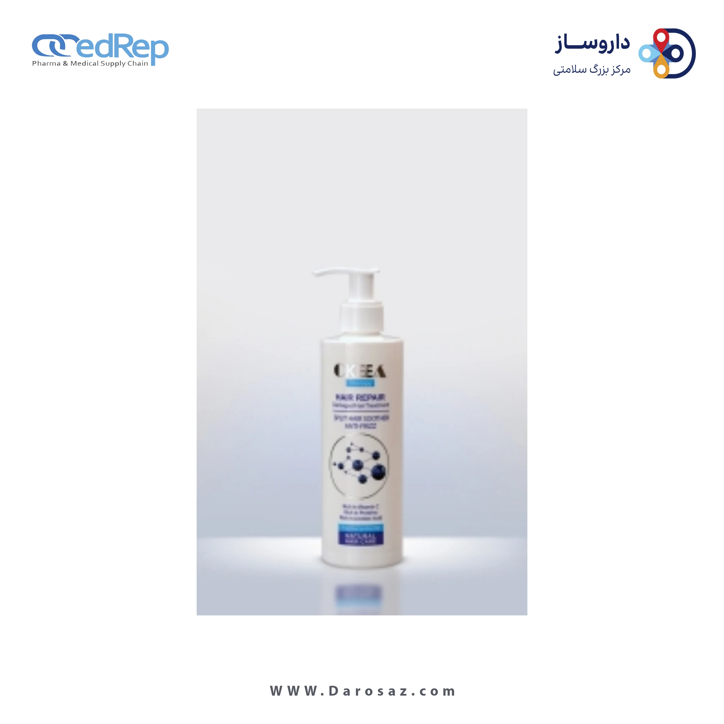 فراورده های حالت دهنده ،نرم کننده وتثبیت کننده آرایش مو (کرمها ، لوسیونها وروغنها) OKEEA hair repair