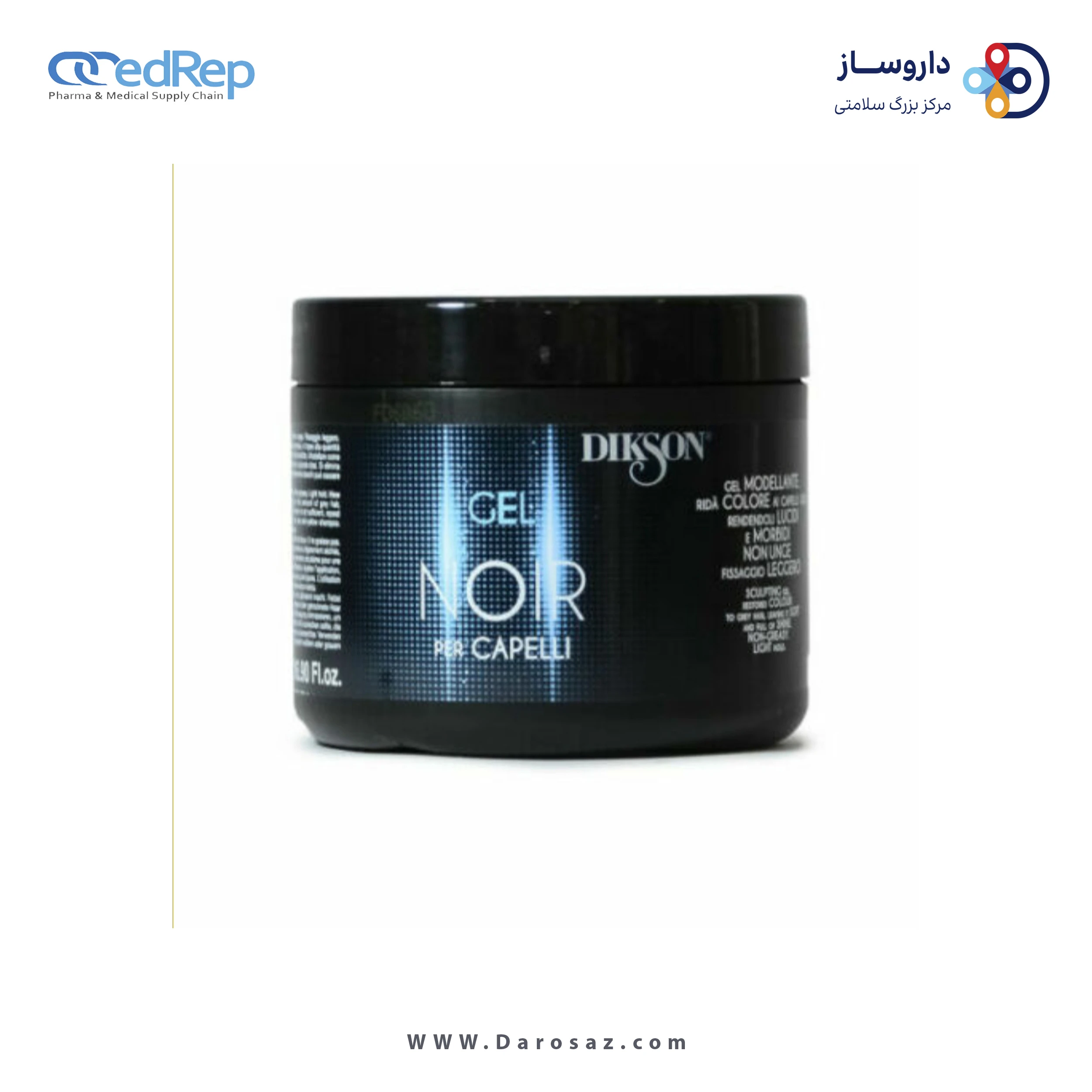 فراورده های حالت دهنده ،نرم کننده وتثبیت کننده آرایش مو (کرمها ، لوسیونها وروغنها) DIKSON GEL NOIR