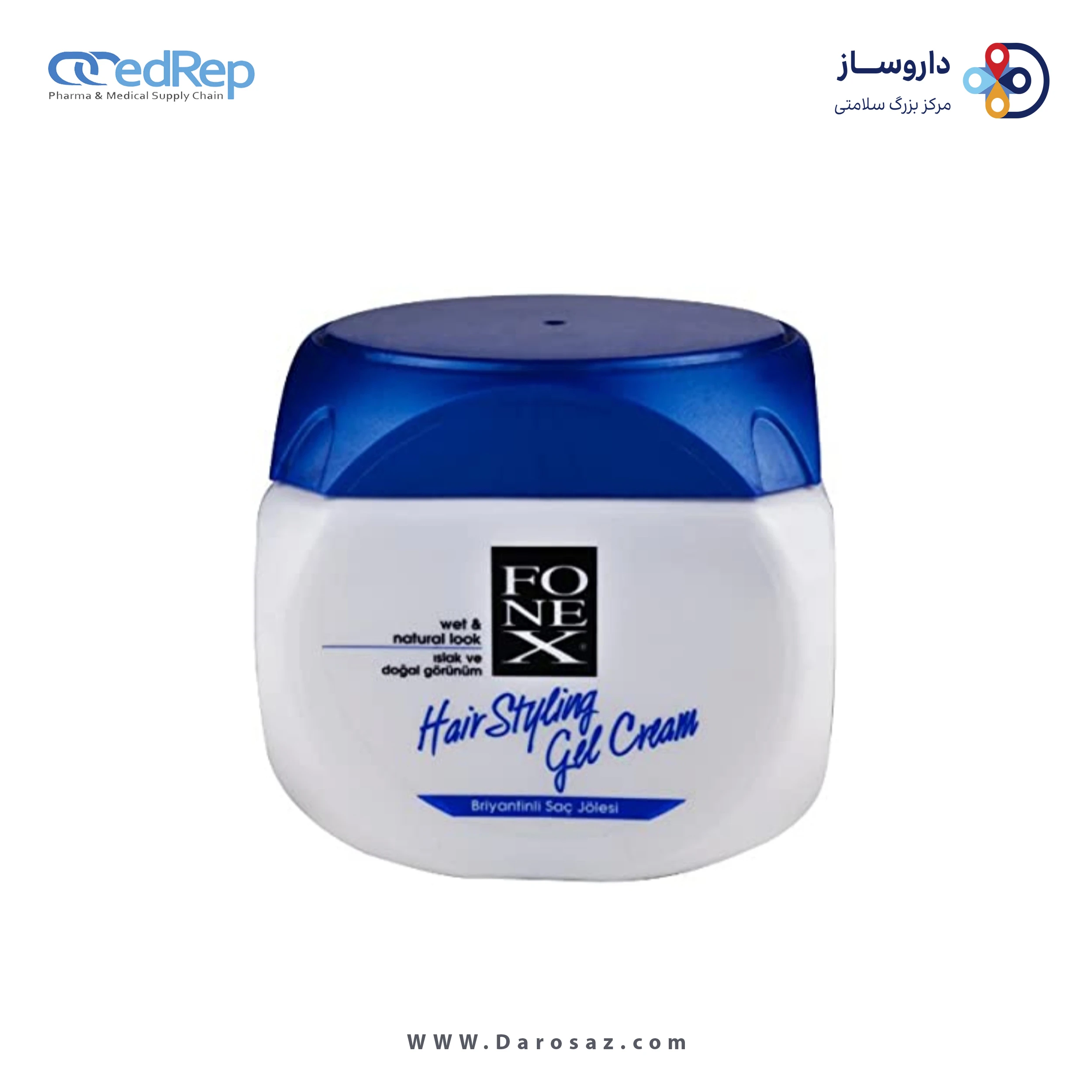 فراورده های حالت دهنده ،نرم کننده وتثبیت کننده آرایش مو (کرمها ، لوسیونها وروغنها) FONEX Hair Gel Styling Cream 220 ml