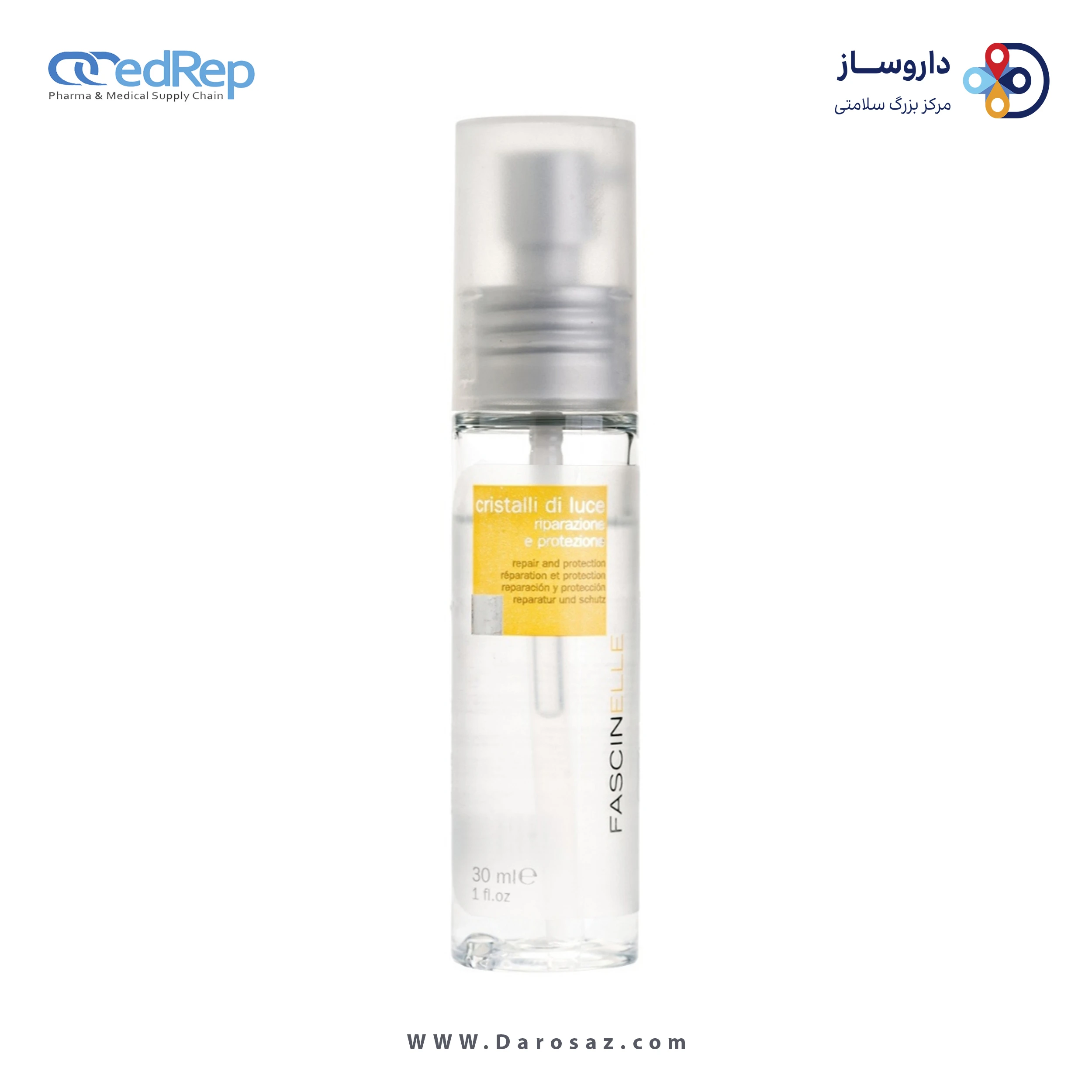 فراورده های حالت دهنده ،نرم کننده وتثبیت کننده آرایش مو (کرمها ، لوسیونها وروغنها) FASCINELLE LIGHT CRYSTAL LOTION REPAIR AND PROTECTION