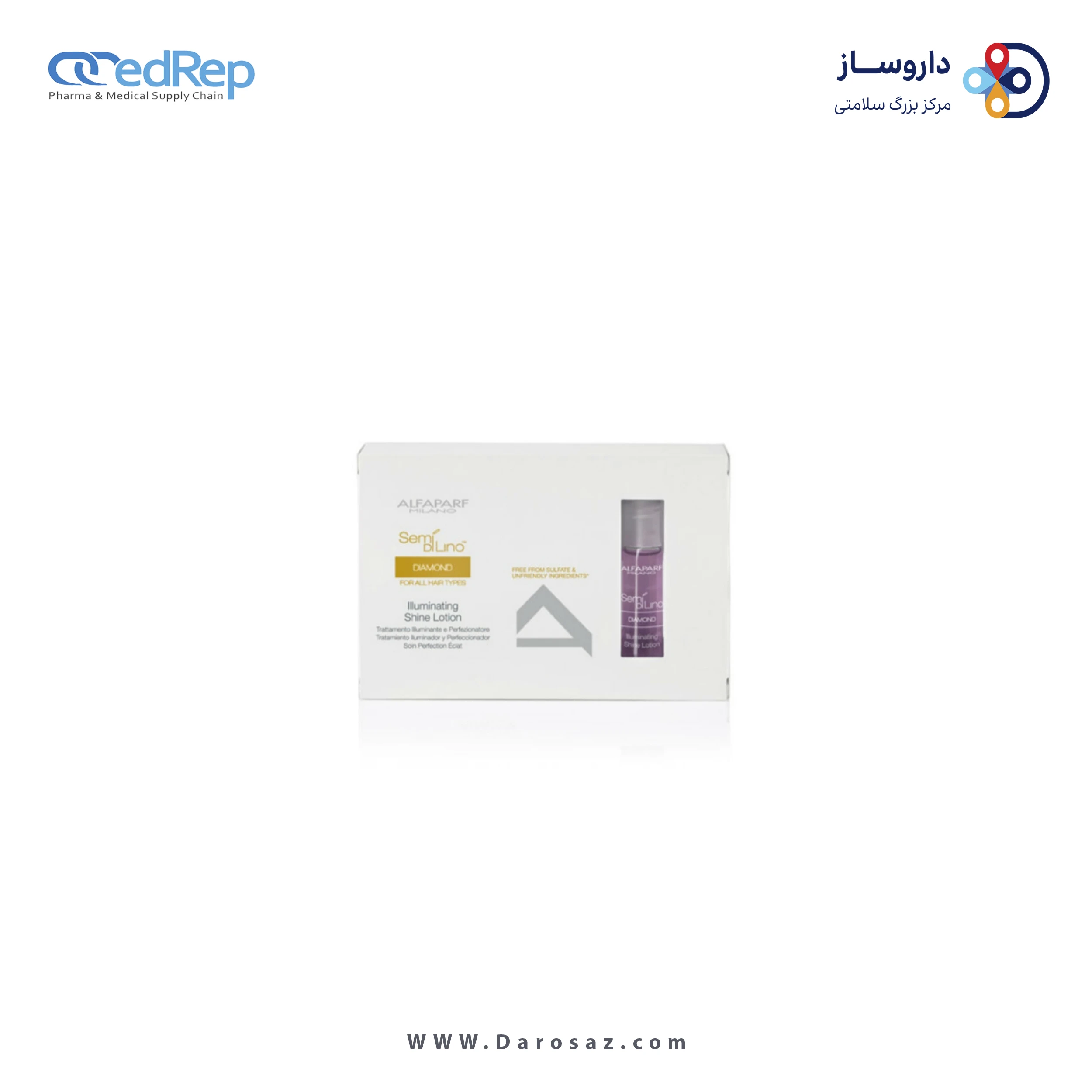 فراورده های حالت دهنده ،نرم کننده وتثبیت کننده آرایش مو (کرمها ، لوسیونها وروغنها) ALFA PARF MILANO SDL DIAMOND SHINE LOTION