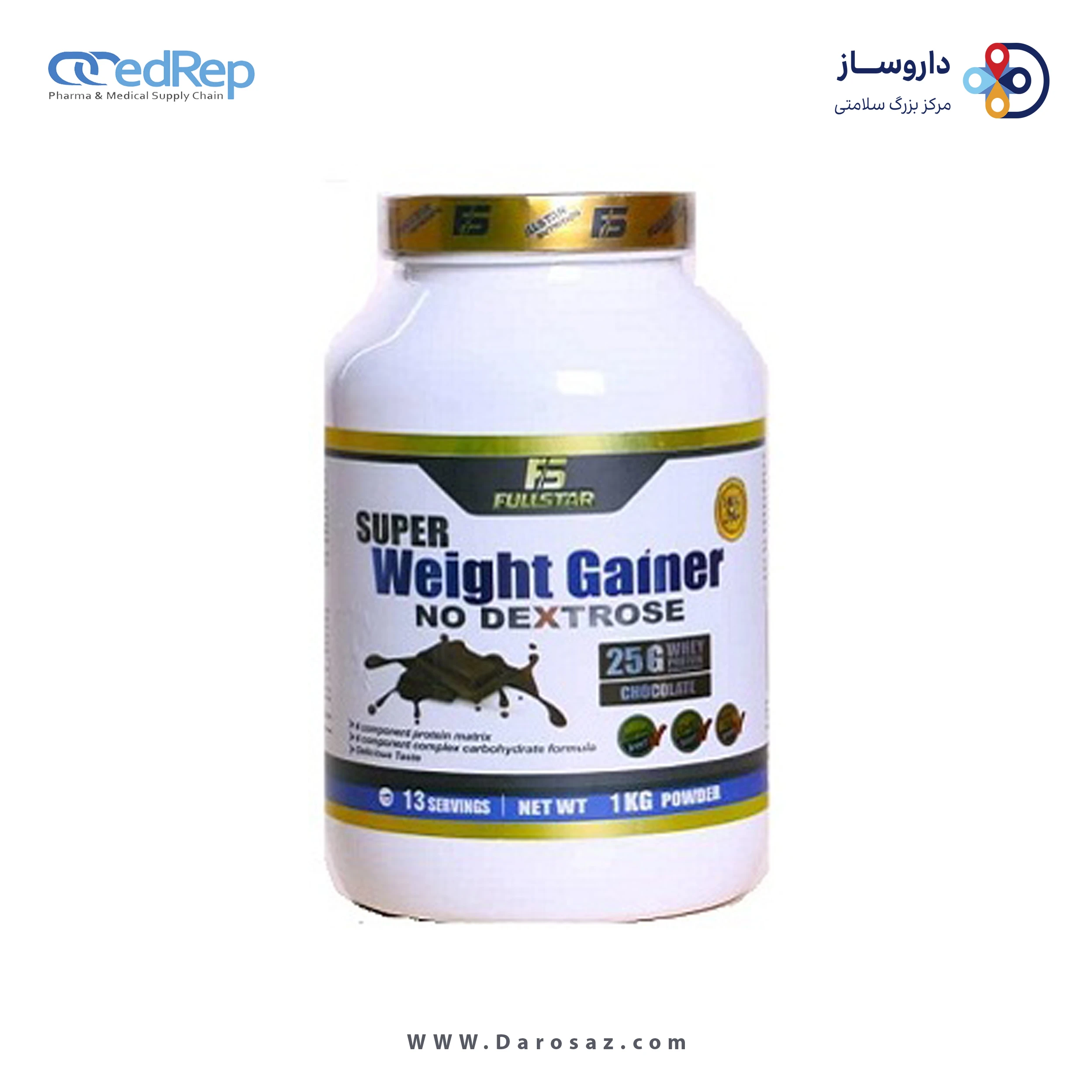 ویت گینر 1 کیلوگرم طعم شکلات پودر