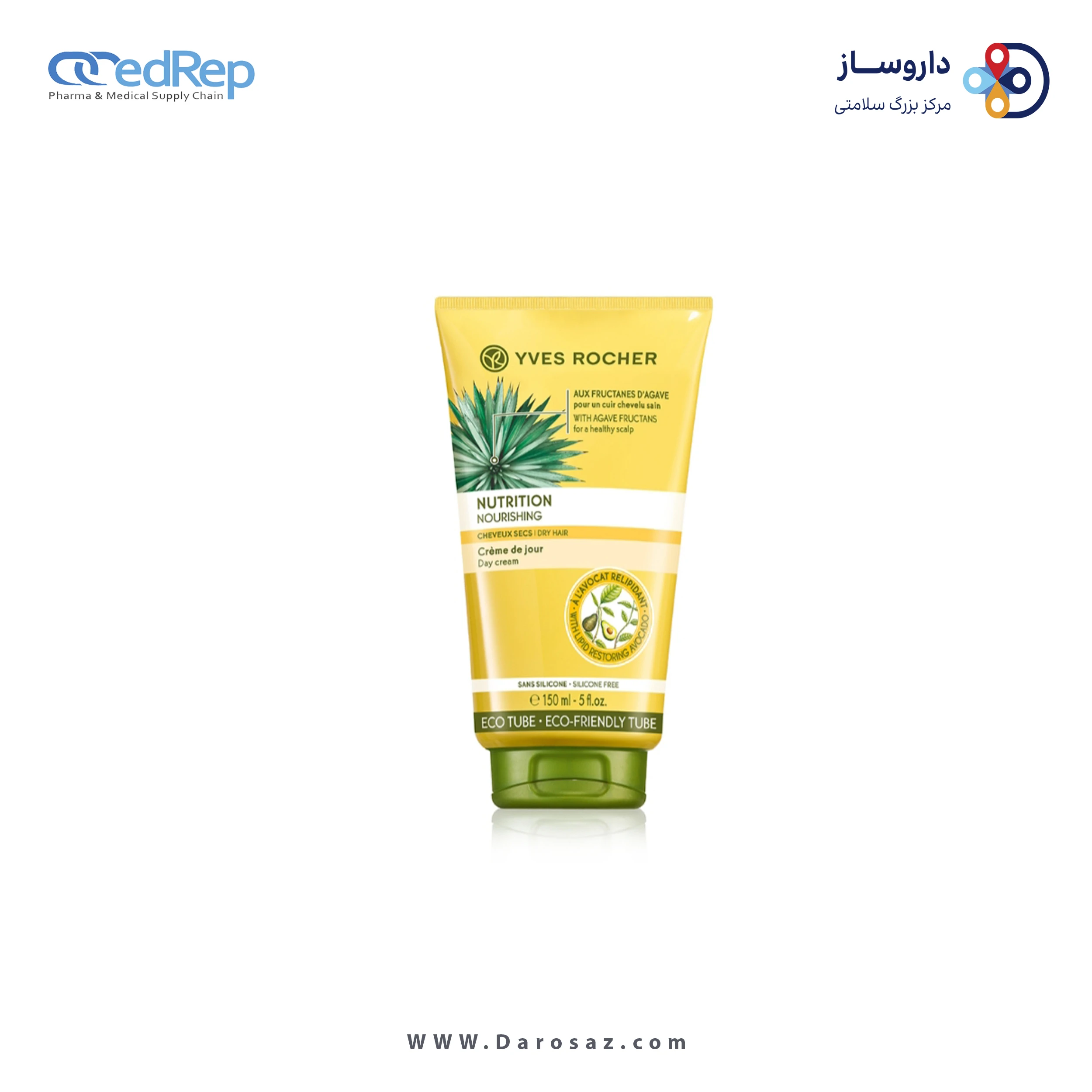 فراورده های حالت دهنده ،نرم کننده وتثبیت کننده آرایش مو (کرمها ، لوسیونها وروغنها) YVES ROCHER Nutrition : Nourishing Conditioner Dry Hair