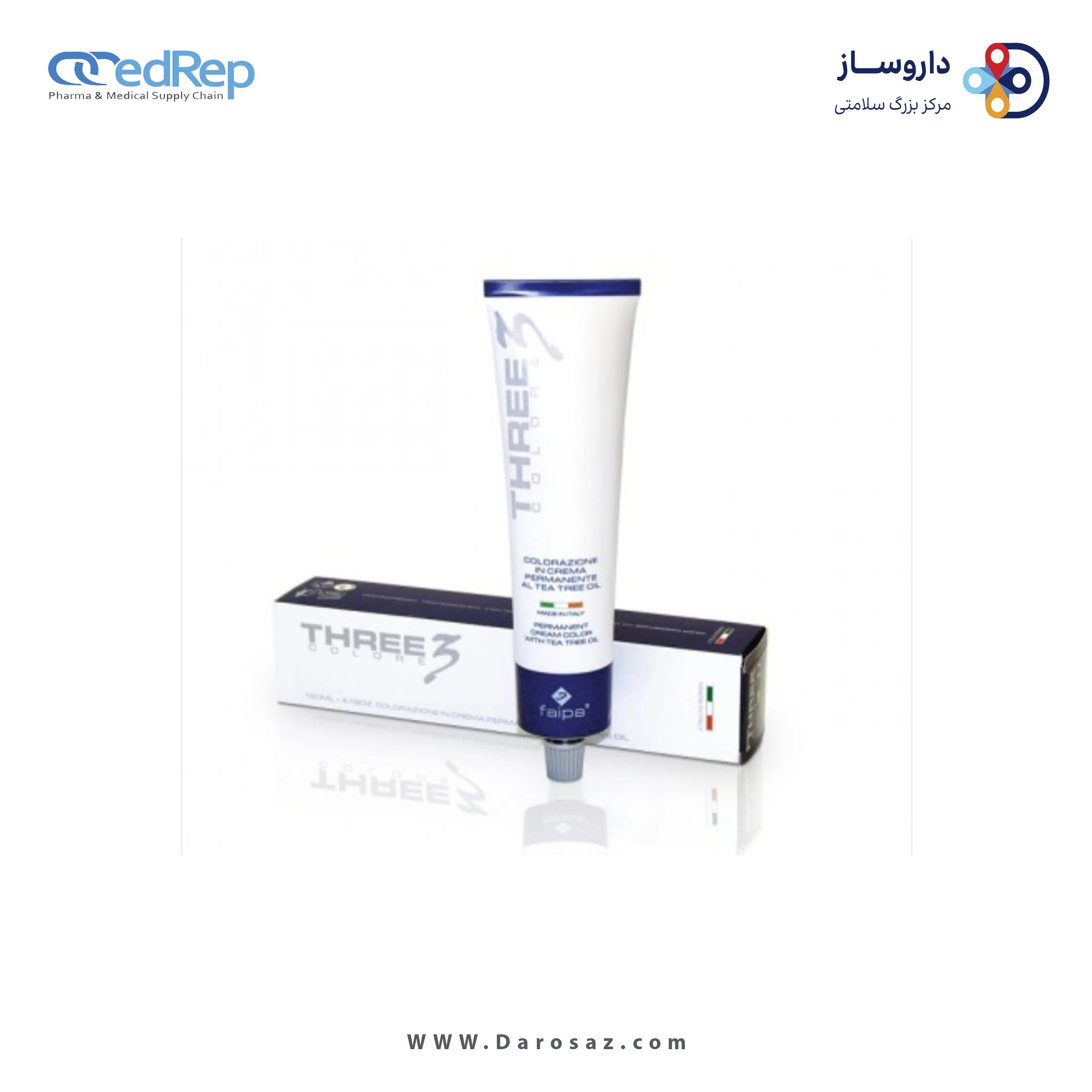 فراورده های حالت دهنده ،نرم کننده وتثبیت کننده آرایش مو (کرمها ، لوسیونها وروغنها) THREE COLORE 3 Professional hair lotion