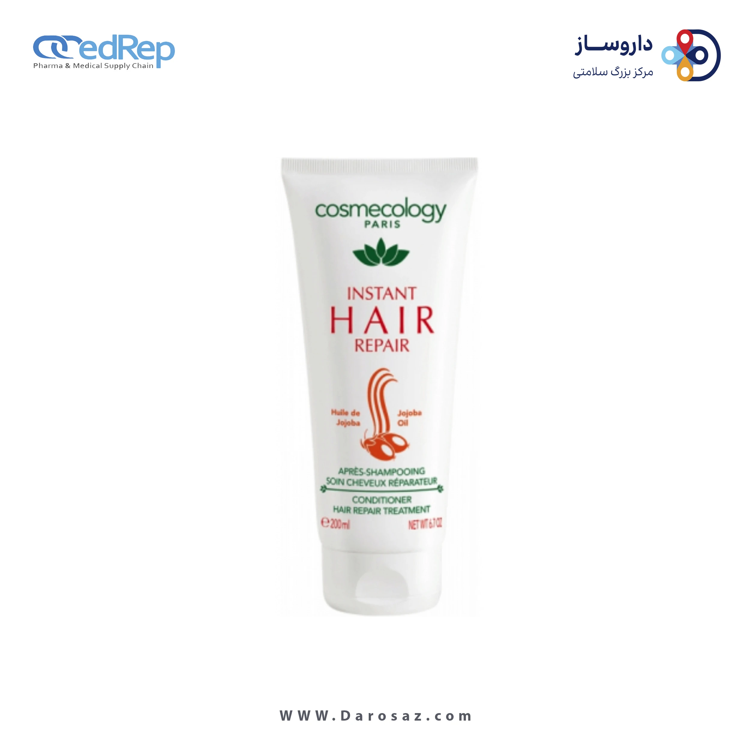 فراورده های حالت دهنده ،نرم کننده وتثبیت کننده آرایش مو (کرمها ، لوسیونها وروغنها) COSMECOLOGY Instant Hair Repair