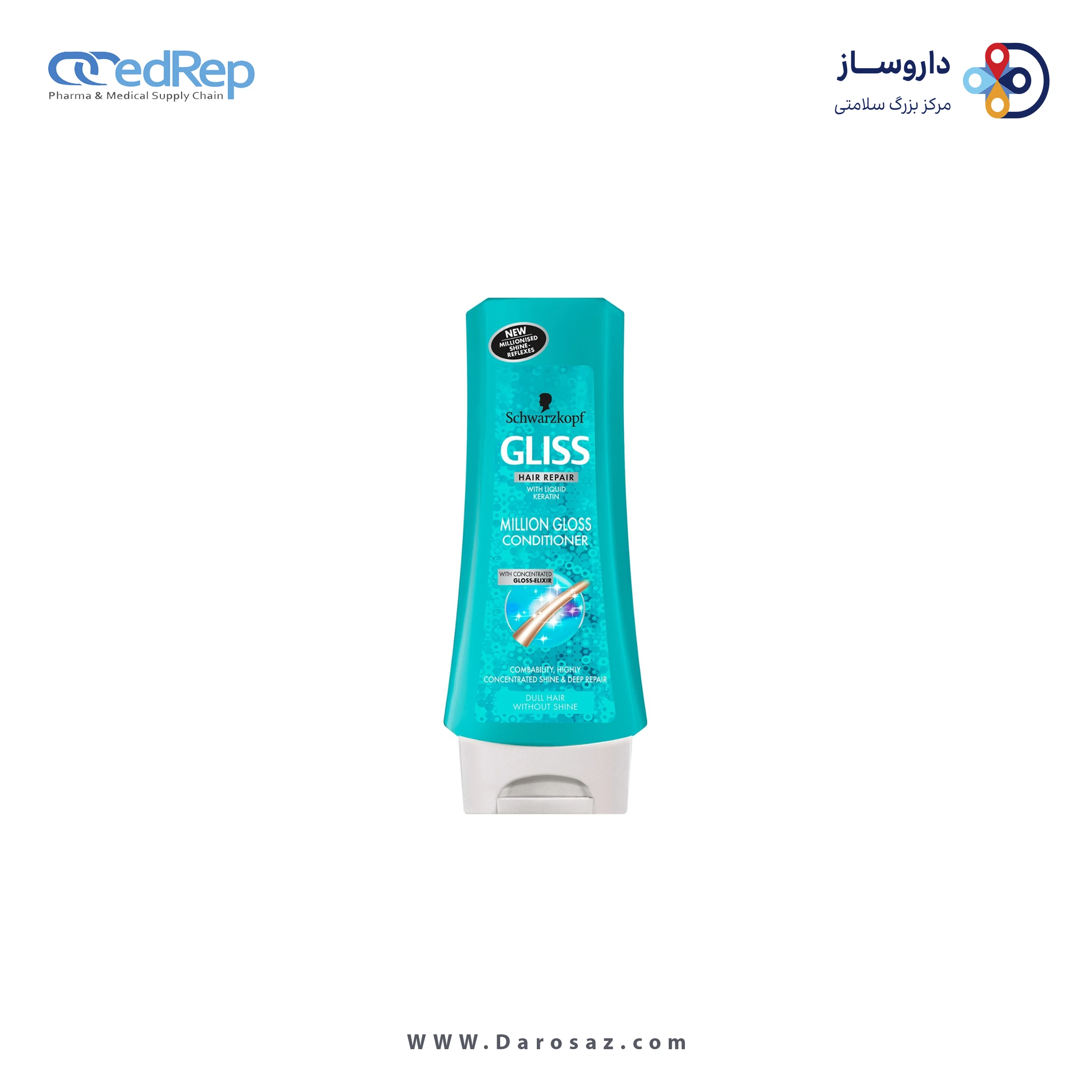 فراورده های حالت دهنده ،نرم کننده وتثبیت کننده آرایش مو (کرمها ، لوسیونها وروغنها) GLISS Million Gloss Conditioner