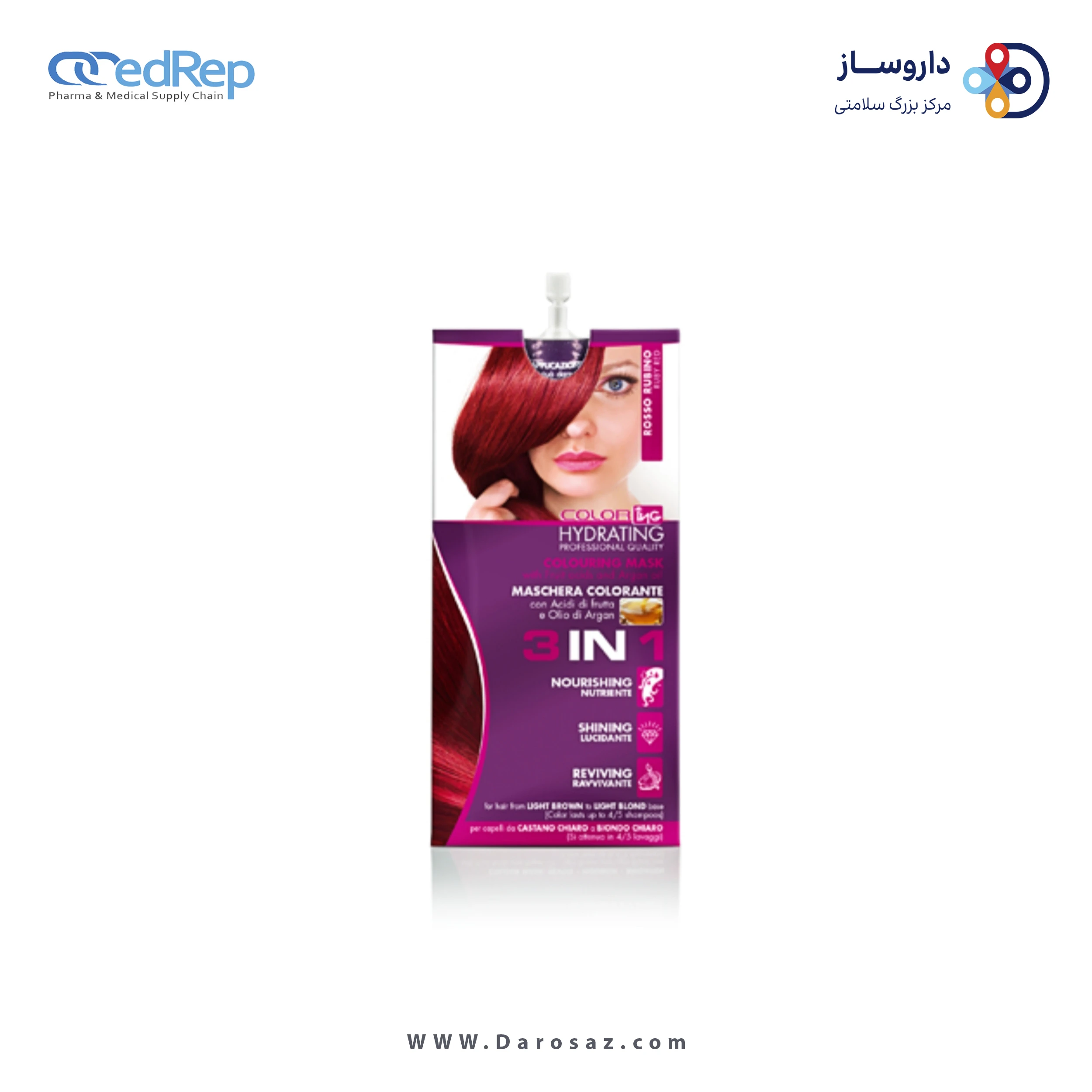 فراورده های حالت دهنده ،نرم کننده وتثبیت کننده آرایش مو (کرمها ، لوسیونها وروغنها) ING COLORING MASK 3IN1 SAND