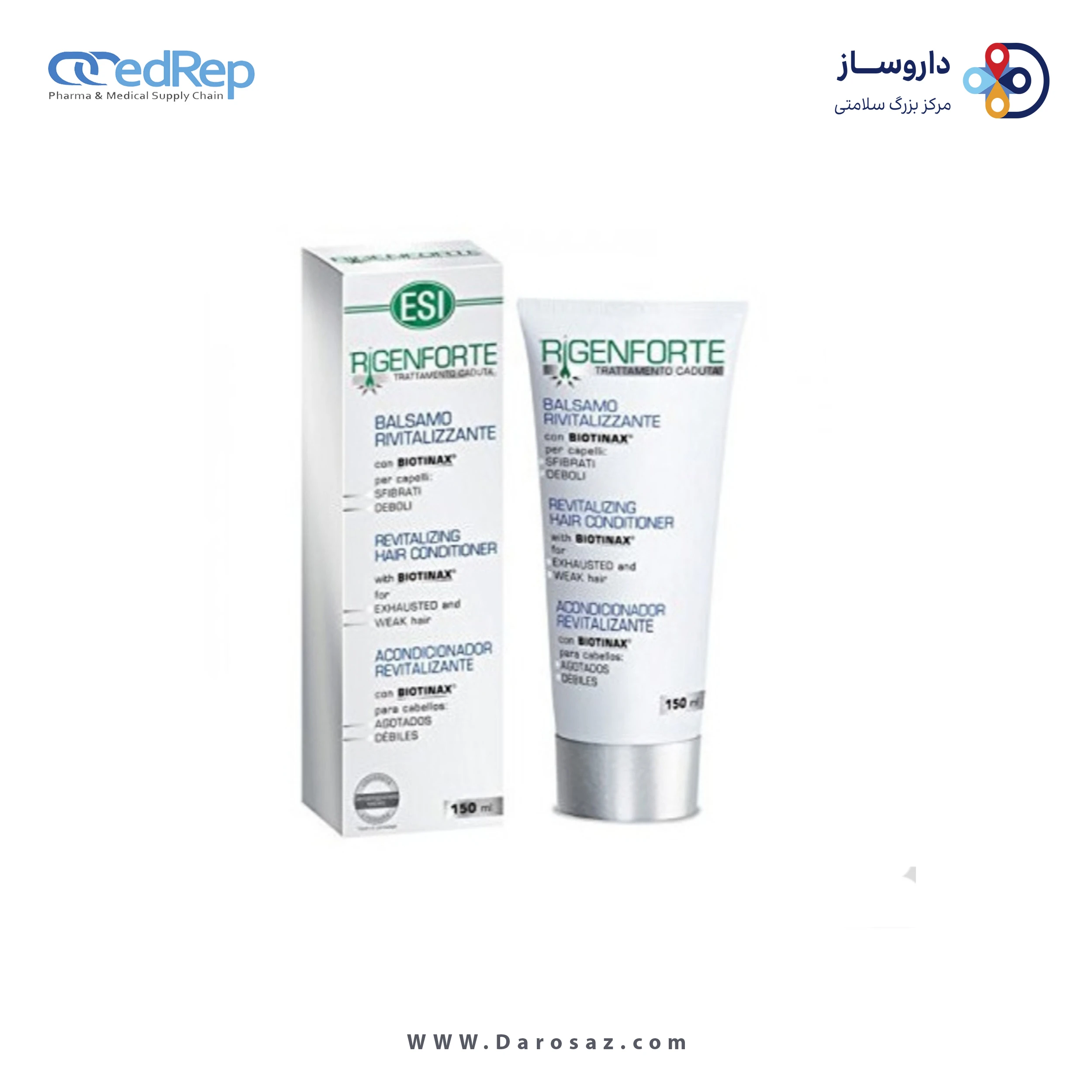 فراورده های حالت دهنده ،نرم کننده وتثبیت کننده آرایش مو (کرمها ، لوسیونها وروغنها) ESI RIGENFORTE REVITALIZING HAIR CONDITIONER