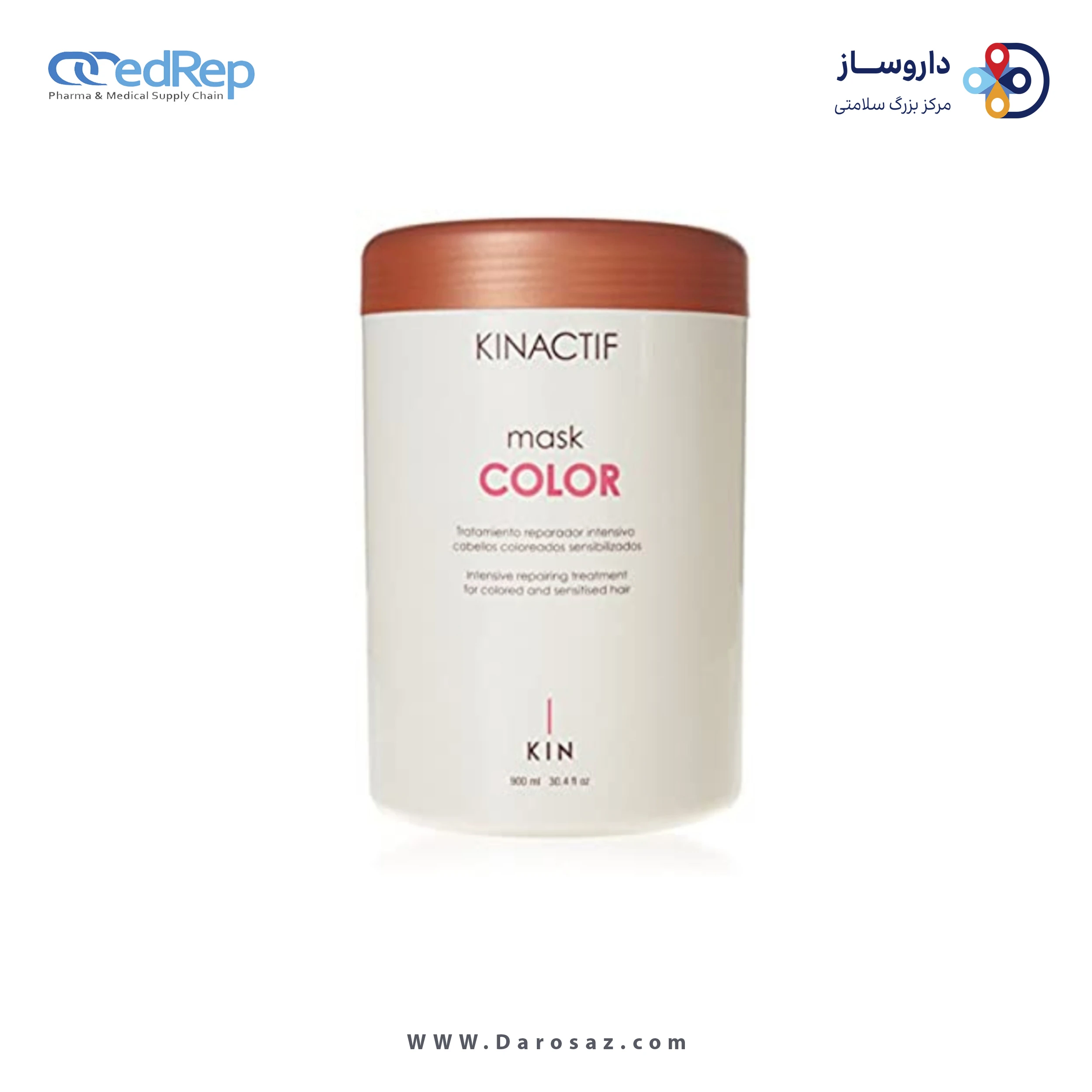 فراورده های حالت دهنده ،نرم کننده وتثبیت کننده آرایش مو (کرمها ، لوسیونها وروغنها) KIN KINACTIF MASK ENERGY 900 ML