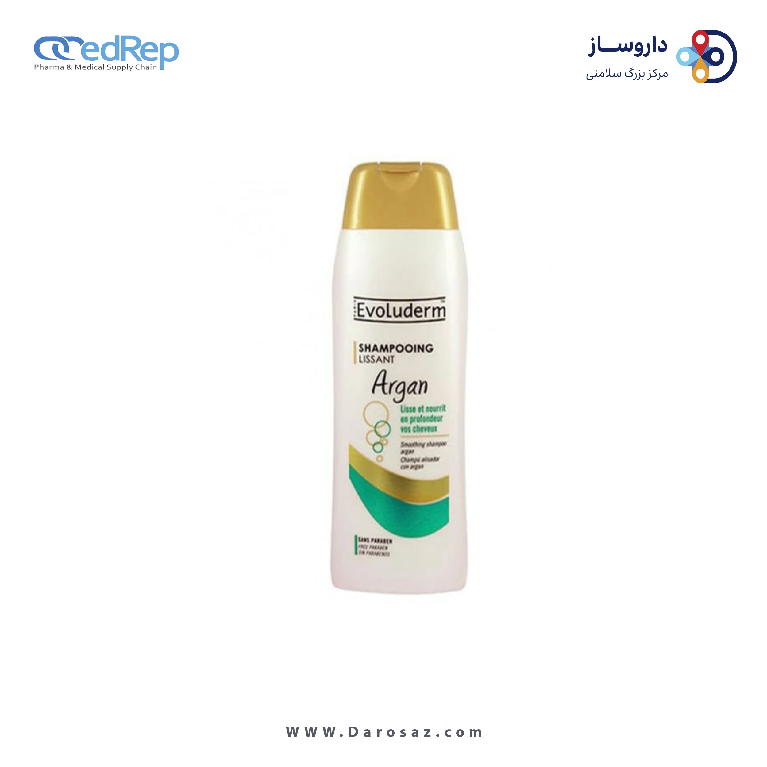 فراورده های حالت دهنده ،نرم کننده وتثبیت کننده آرایش مو (کرمها ، لوسیونها وروغنها) EVOLUDERM Apres Shampooing Silky Miel Smoothing Conditioner Argan