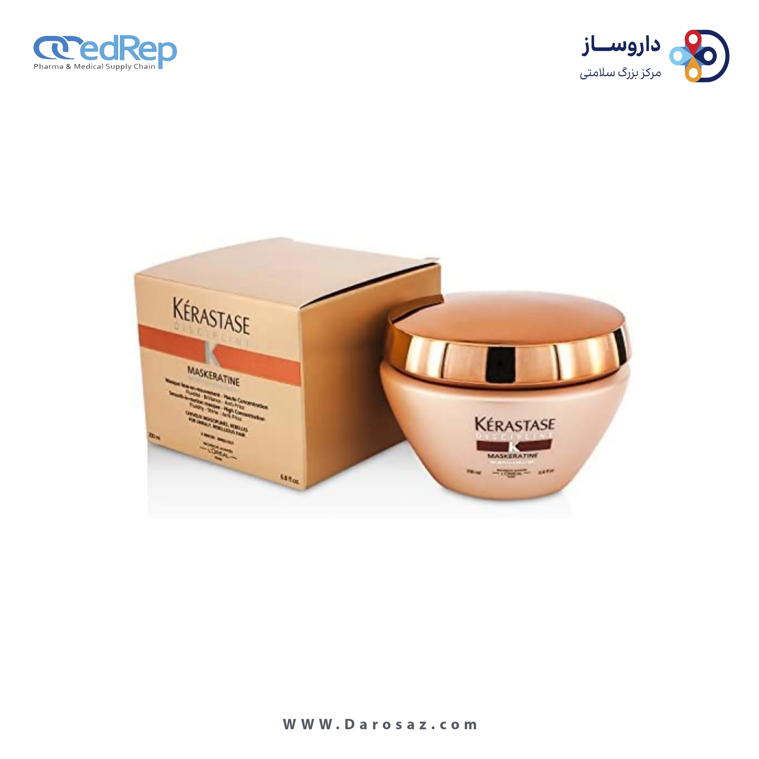 فراورده های حالت دهنده ،نرم کننده وتثبیت کننده آرایش مو (کرمها ، لوسیونها وروغنها) KERASTASE Discipline Maskeratine / Smooth In Motion Masque / High Concentration 200 ml packaging 1