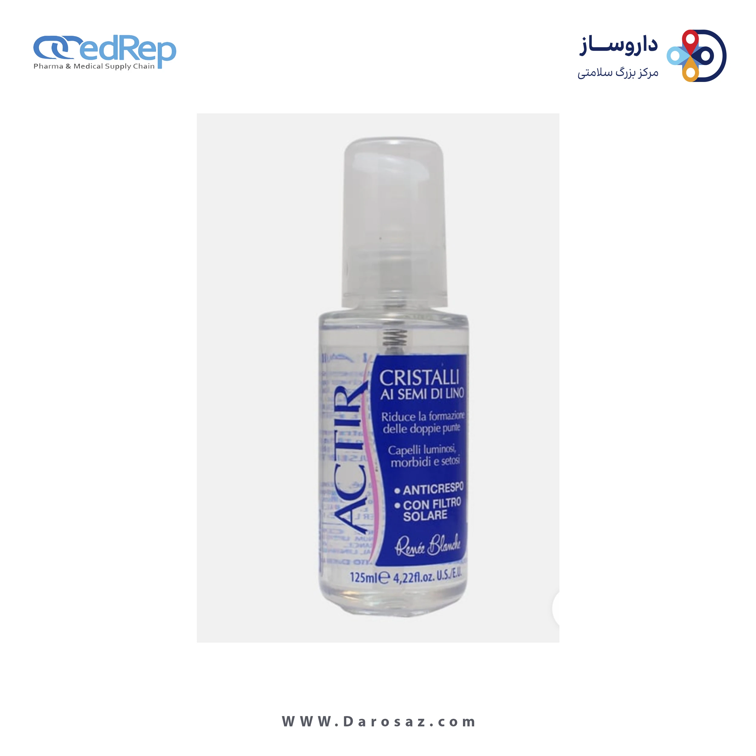 فراورده های حالت دهنده ،نرم کننده وتثبیت کننده آرایش مو (کرمها ، لوسیونها وروغنها) RENEE BLANCHE crystal for normal hair (crystalli liquidi normal)