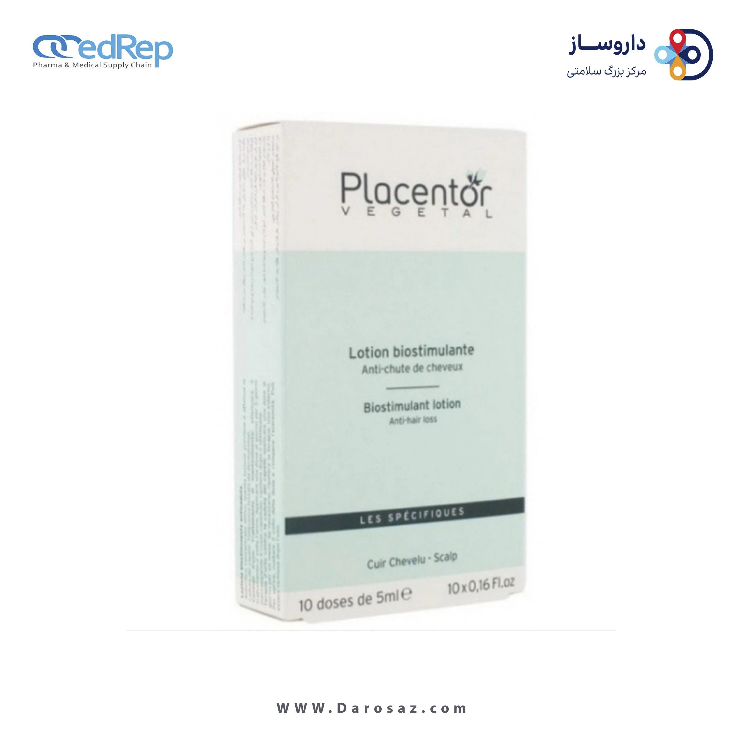 فراورده های حالت دهنده ،نرم کننده وتثبیت کننده آرایش مو (کرمها ، لوسیونها وروغنها) PLACENTOR VEGETAL Bio Stimulant Lotion Anti Hair loss