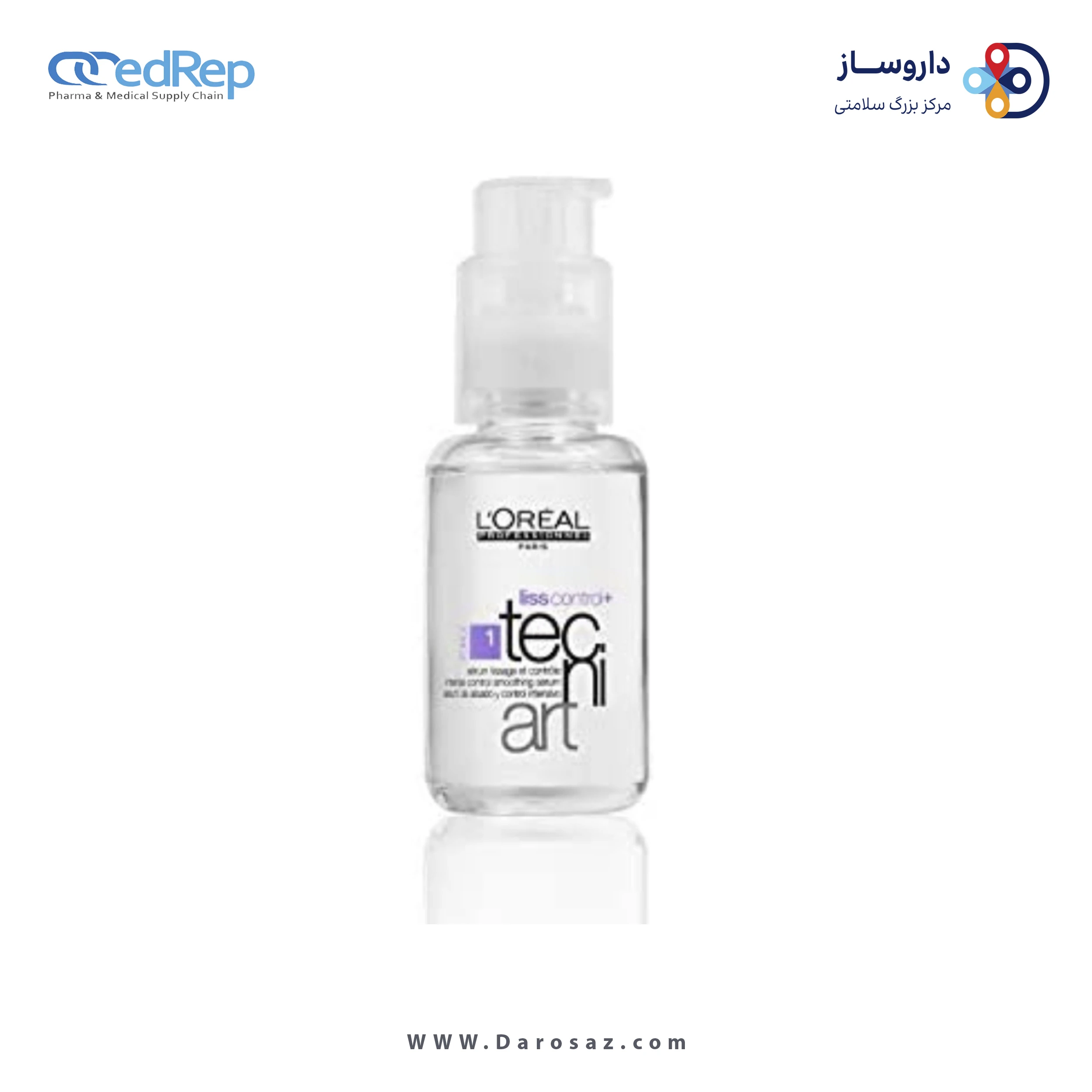 فراورده های حالت دهنده ،نرم کننده وتثبیت کننده آرایش مو (کرمها ، لوسیونها وروغنها) L'OREAL PROFESSIONNEL Tecni.Art Liss Control +Serum Intense Control Smoothing Serum
