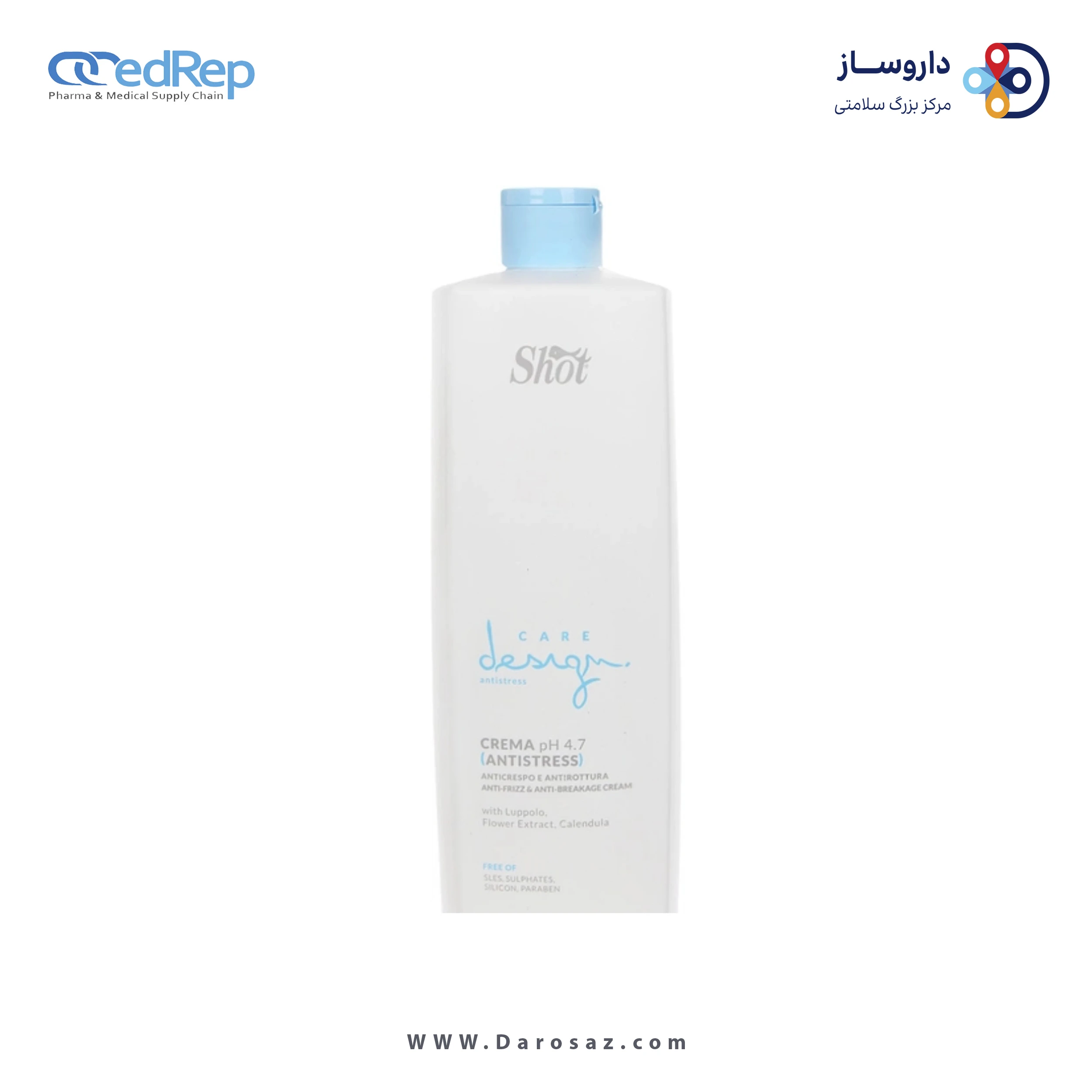 فراورده های حالت دهنده ،نرم کننده وتثبیت کننده آرایش مو (کرمها ، لوسیونها وروغنها) SHOT Care & Glamour Cream Antistress 500ml