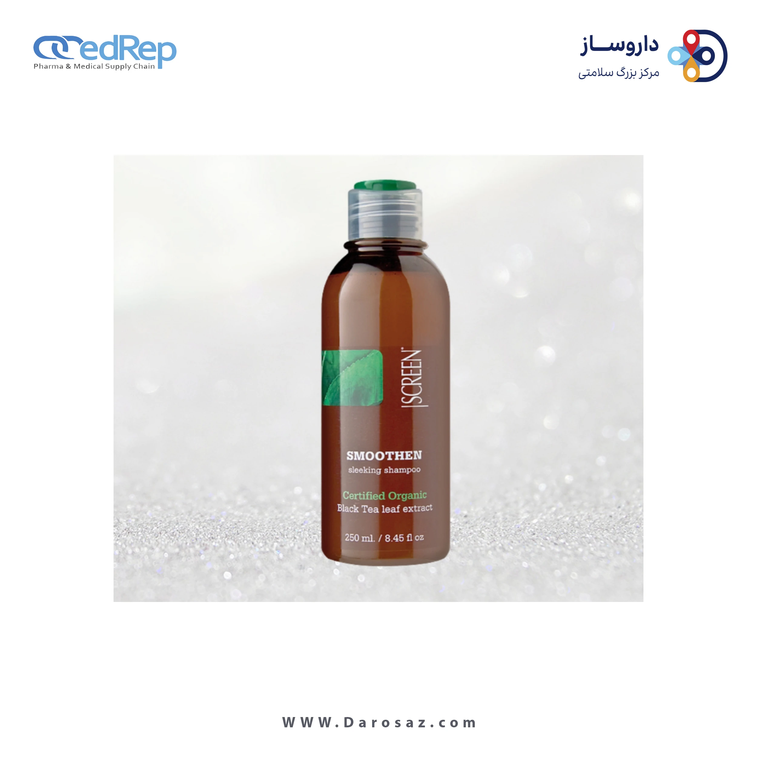فراورده های حالت دهنده ،نرم کننده وتثبیت کننده آرایش مو (کرمها ، لوسیونها وروغنها) SCREEN PUREST SMOOTHEN SLEEKING SHAMPOO