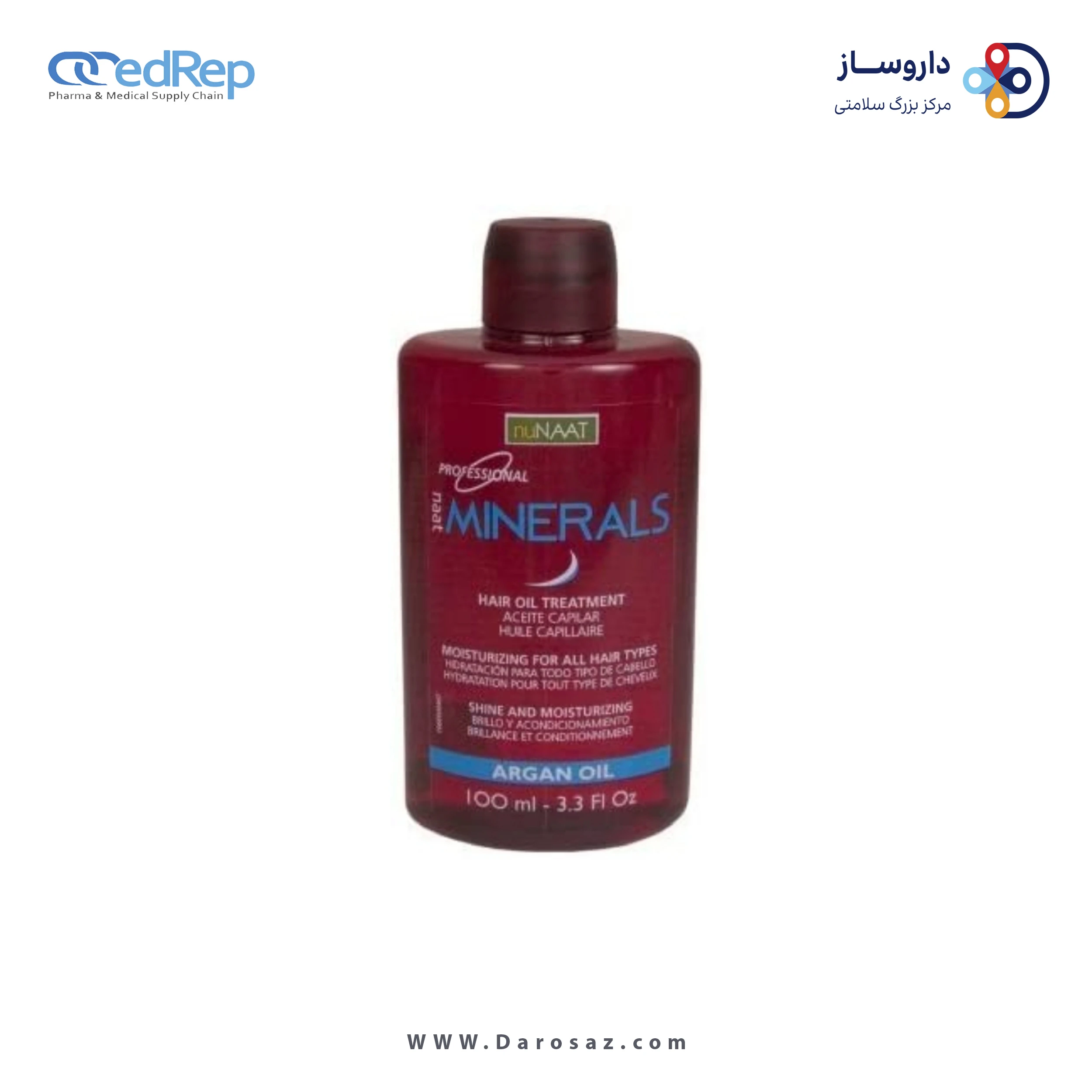 فراورده های حالت دهنده ،نرم کننده وتثبیت کننده آرایش مو (کرمها ، لوسیونها وروغنها) NUNAAT Naatminerals Brazilian Oil