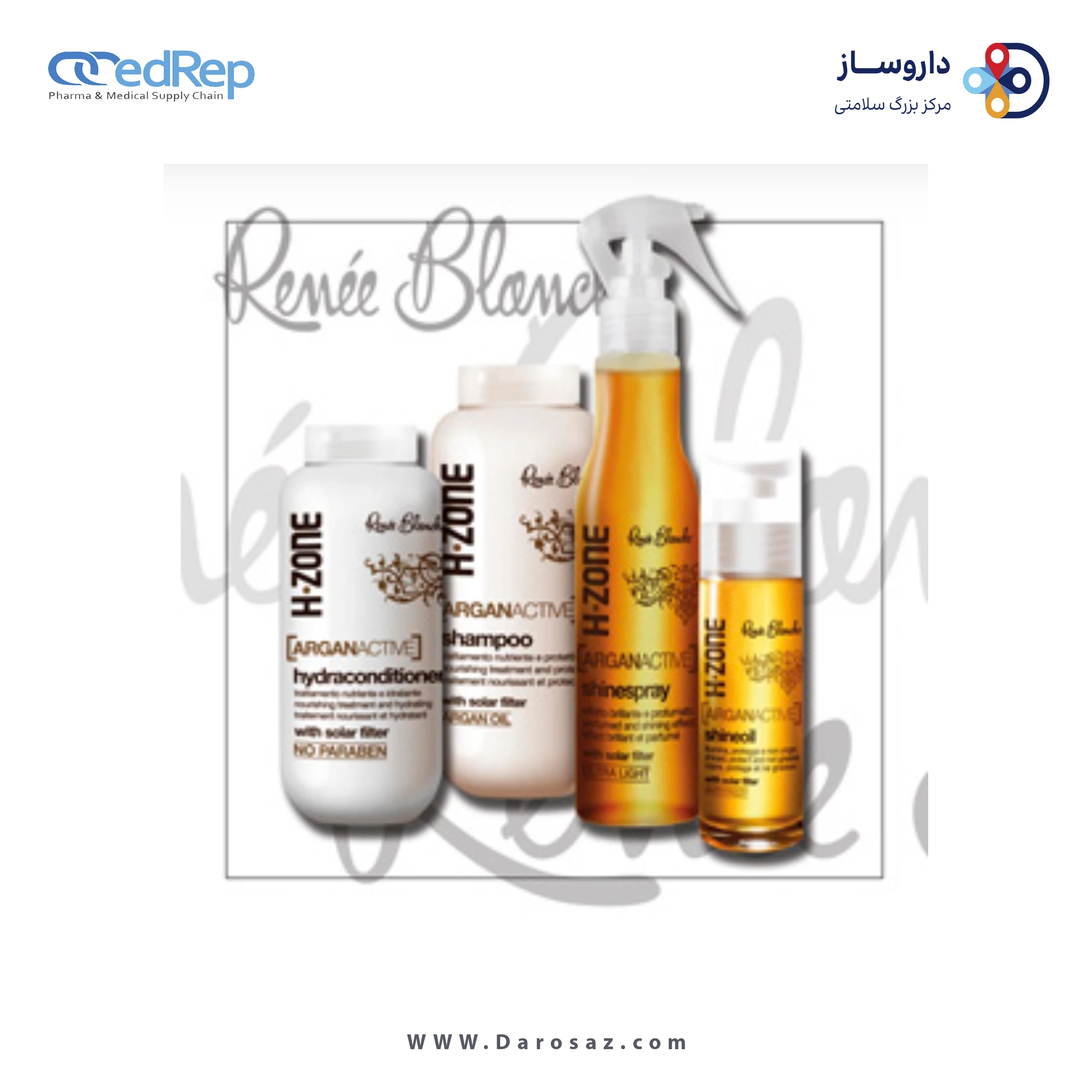 فراورده های حالت دهنده ،نرم کننده وتثبیت کننده آرایش مو (کرمها ، لوسیونها وروغنها) RENEE BLANCHE H.zone Argan Active Conditioner