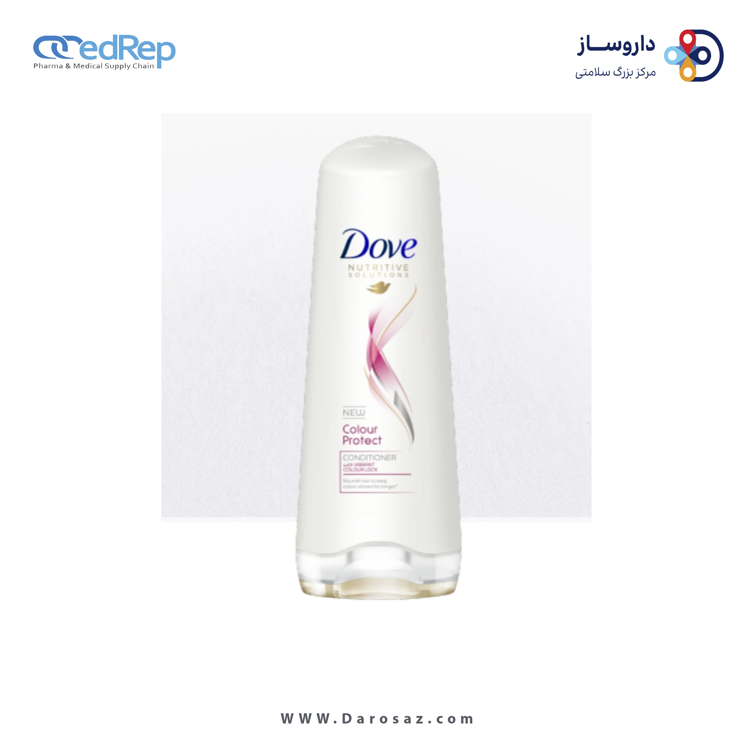 فراورده های حالت دهنده ،نرم کننده وتثبیت کننده آرایش مو (کرمها ، لوسیونها وروغنها) DOVE COLOUR PROTECT HAIR CONDITIONER