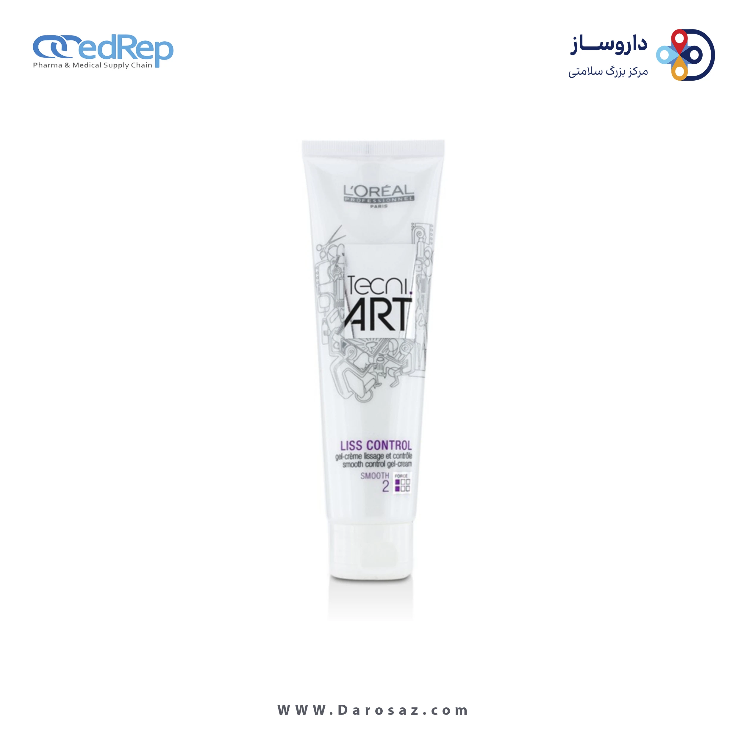 فراورده های حالت دهنده ،نرم کننده وتثبیت کننده آرایش مو (کرمها ، لوسیونها وروغنها) L'OREAL PROFESSIONNEL Tecni.Art Liss Control 150ml
