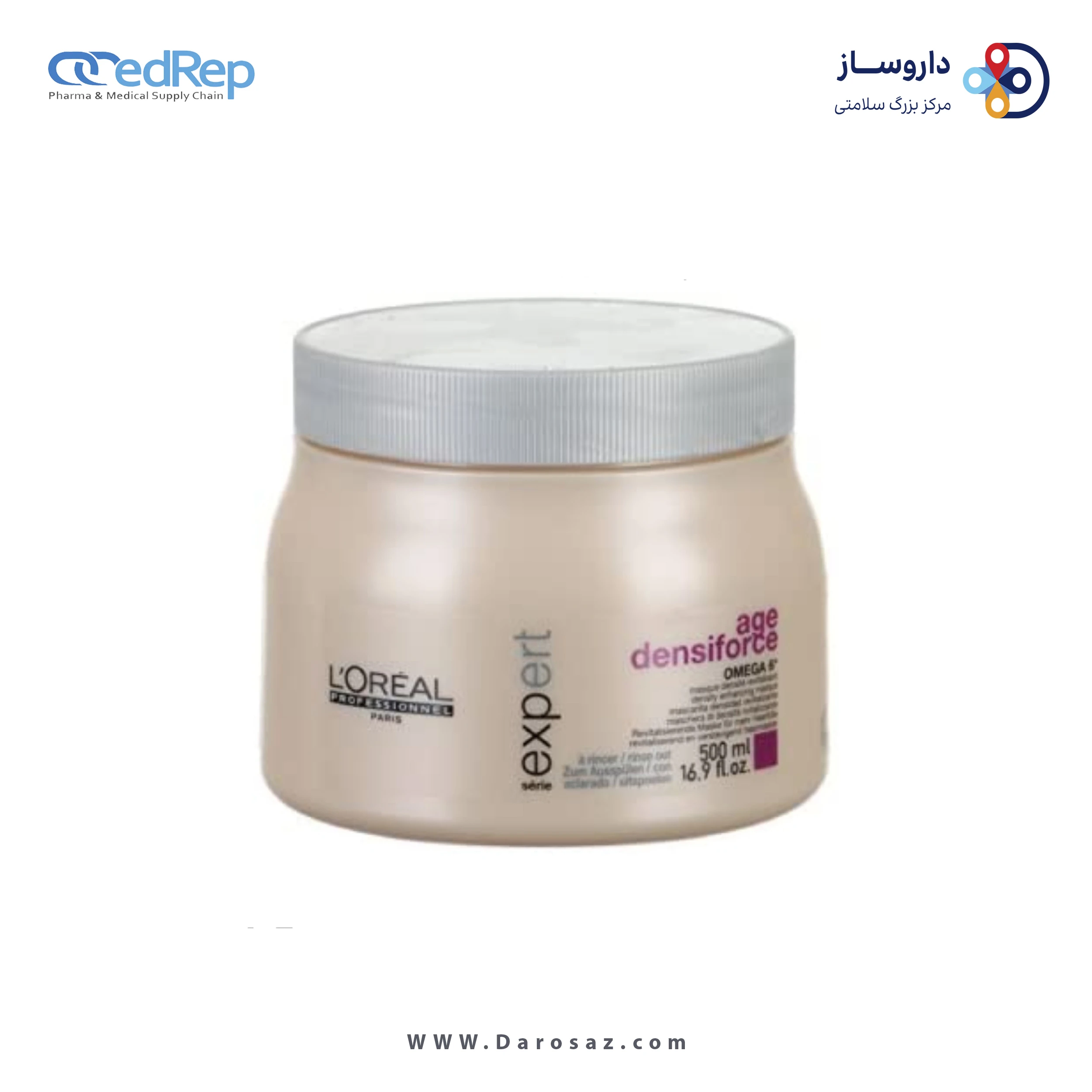 فراورده های حالت دهنده ،نرم کننده وتثبیت کننده آرایش مو (کرمها ، لوسیونها وروغنها) L'OREAL PROFESSIONNEL Serie Expert Age Densiforce Density Enhancing Masque
