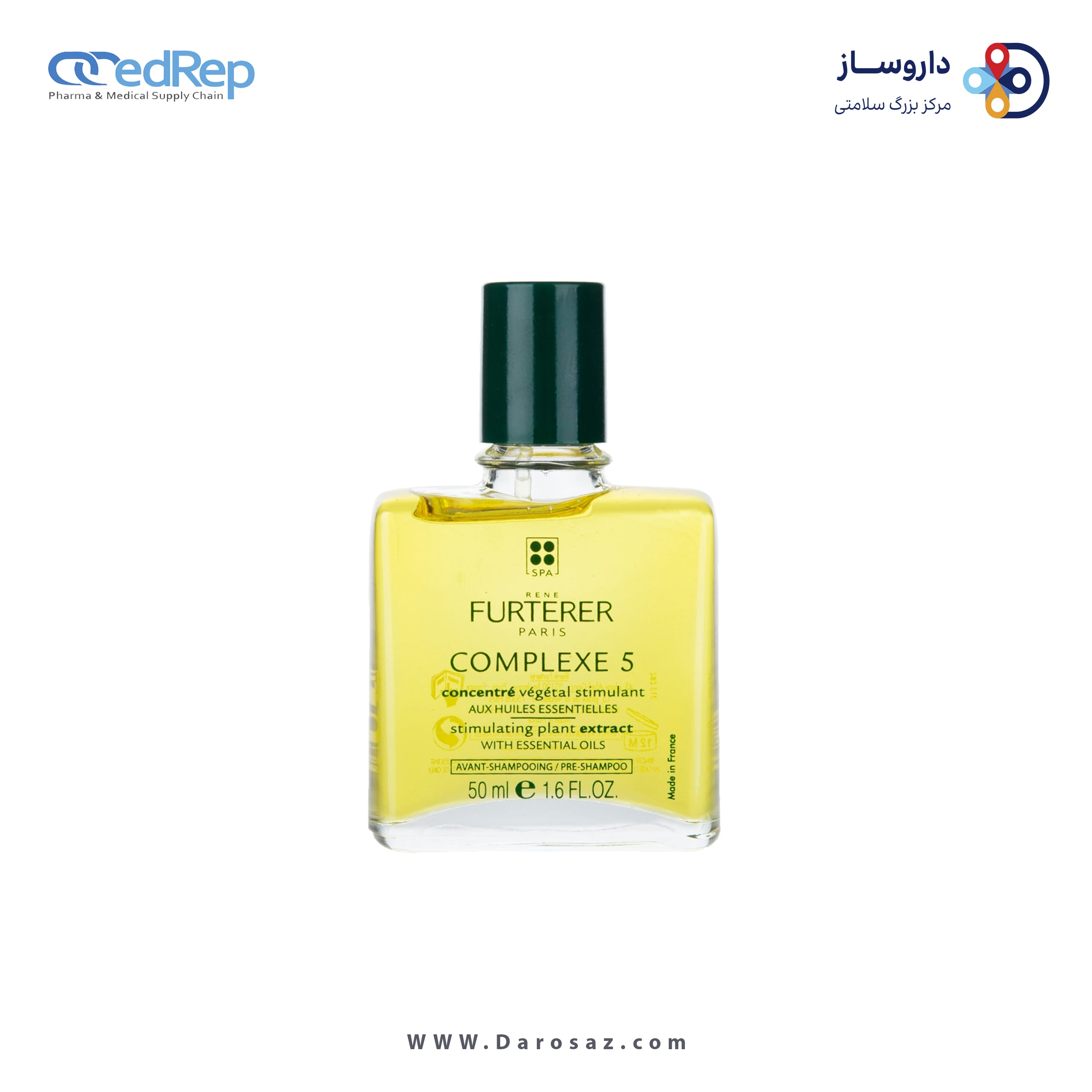 فراورده های حالت دهنده ،نرم کننده وتثبیت کننده آرایش مو (کرمها ، لوسیونها وروغنها) RENE FURTERER COMPLEXE 5 REGENERATING PLANT EXTRACT