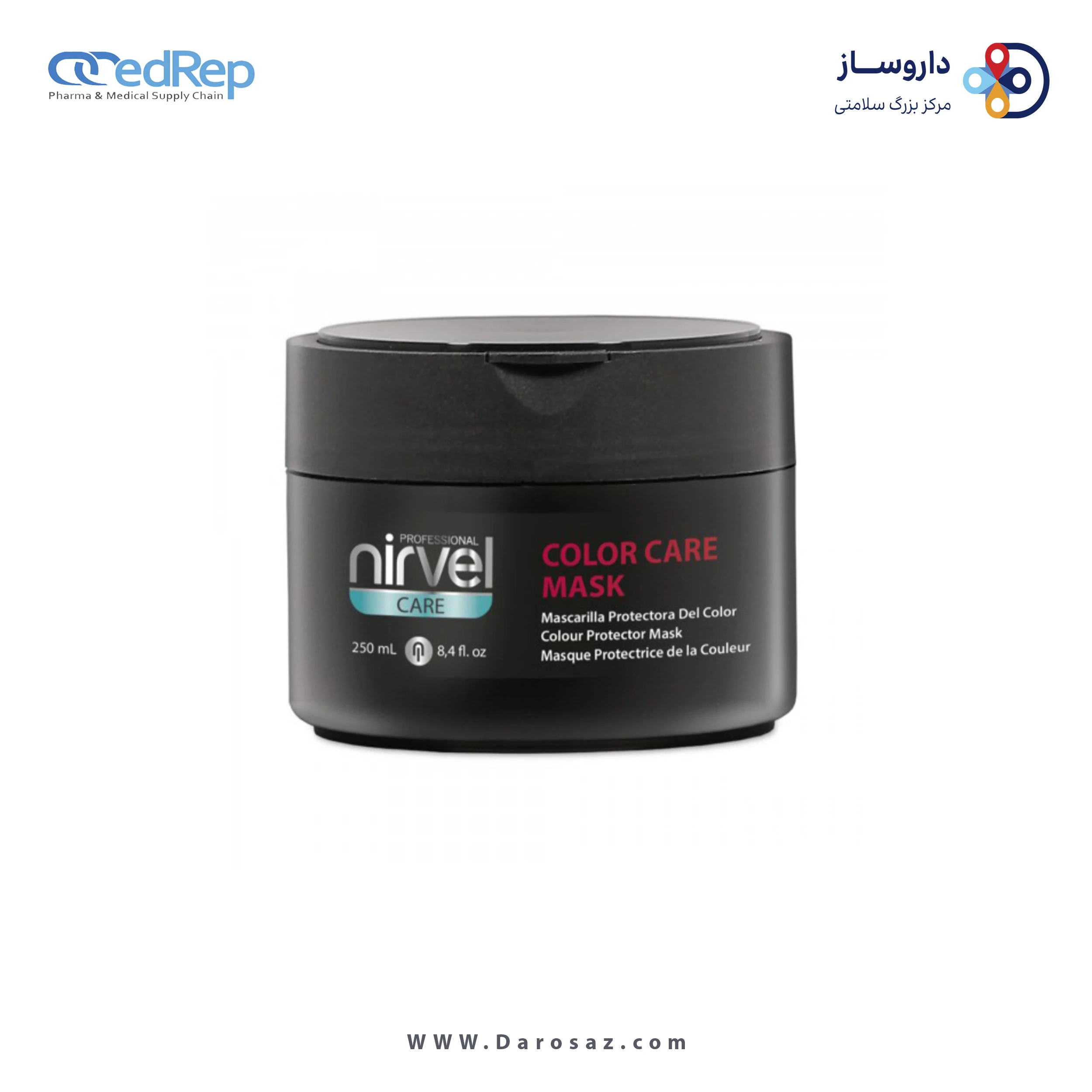 فراورده های حالت دهنده ،نرم کننده وتثبیت کننده آرایش مو (کرمها ، لوسیونها وروغنها) NIRVEL color care mask