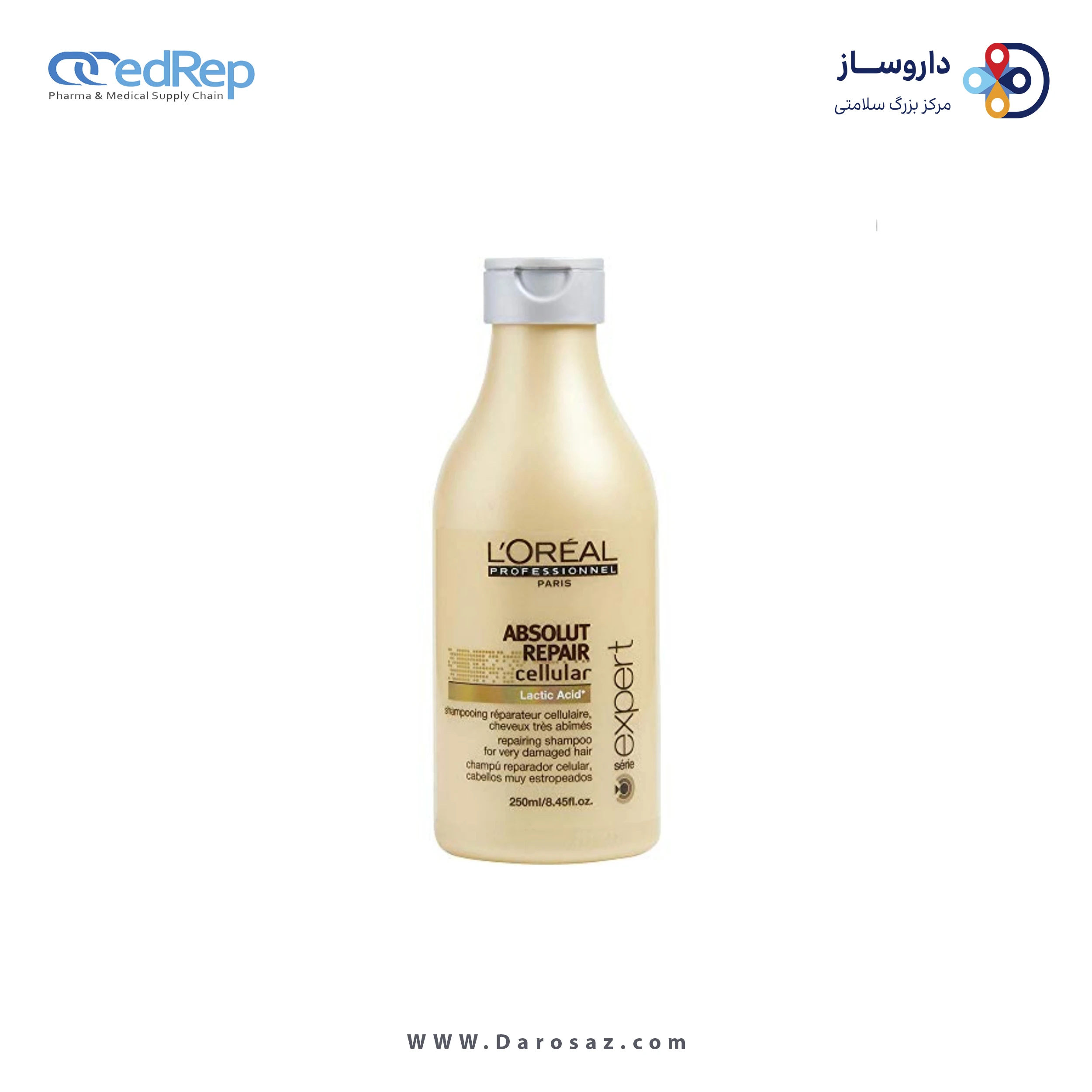 فراورده های حالت دهنده ،نرم کننده وتثبیت کننده آرایش مو (کرمها ، لوسیونها وروغنها) L'OREAL PROFESSIONNEL Serie Expert Absolut Repair Repairing Cream For Very Damaged Ends