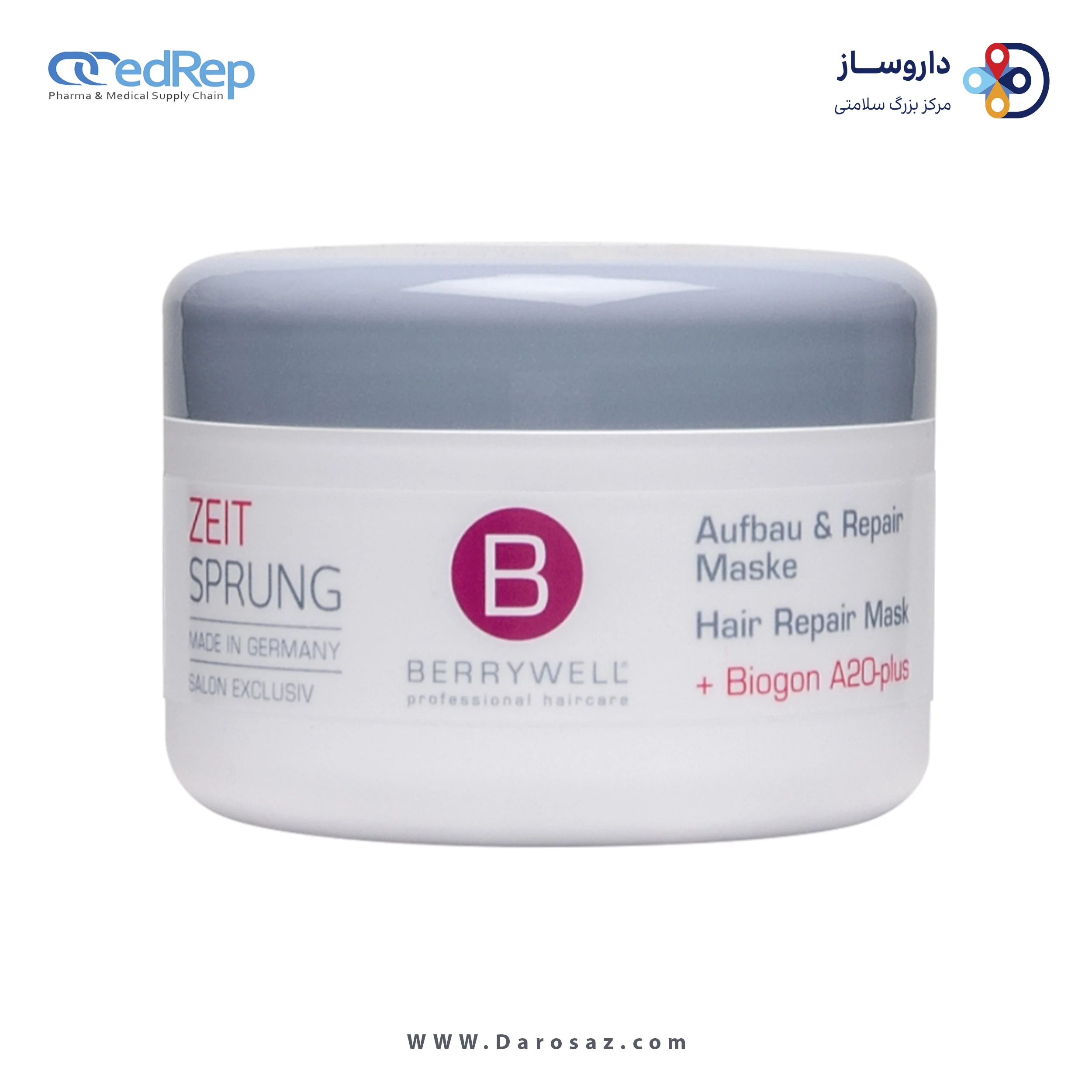 فراورده های حالت دهنده ،نرم کننده وتثبیت کننده آرایش مو (کرمها ، لوسیونها وروغنها) BERRYWELL HAIR REPAIR MASK 1001ML