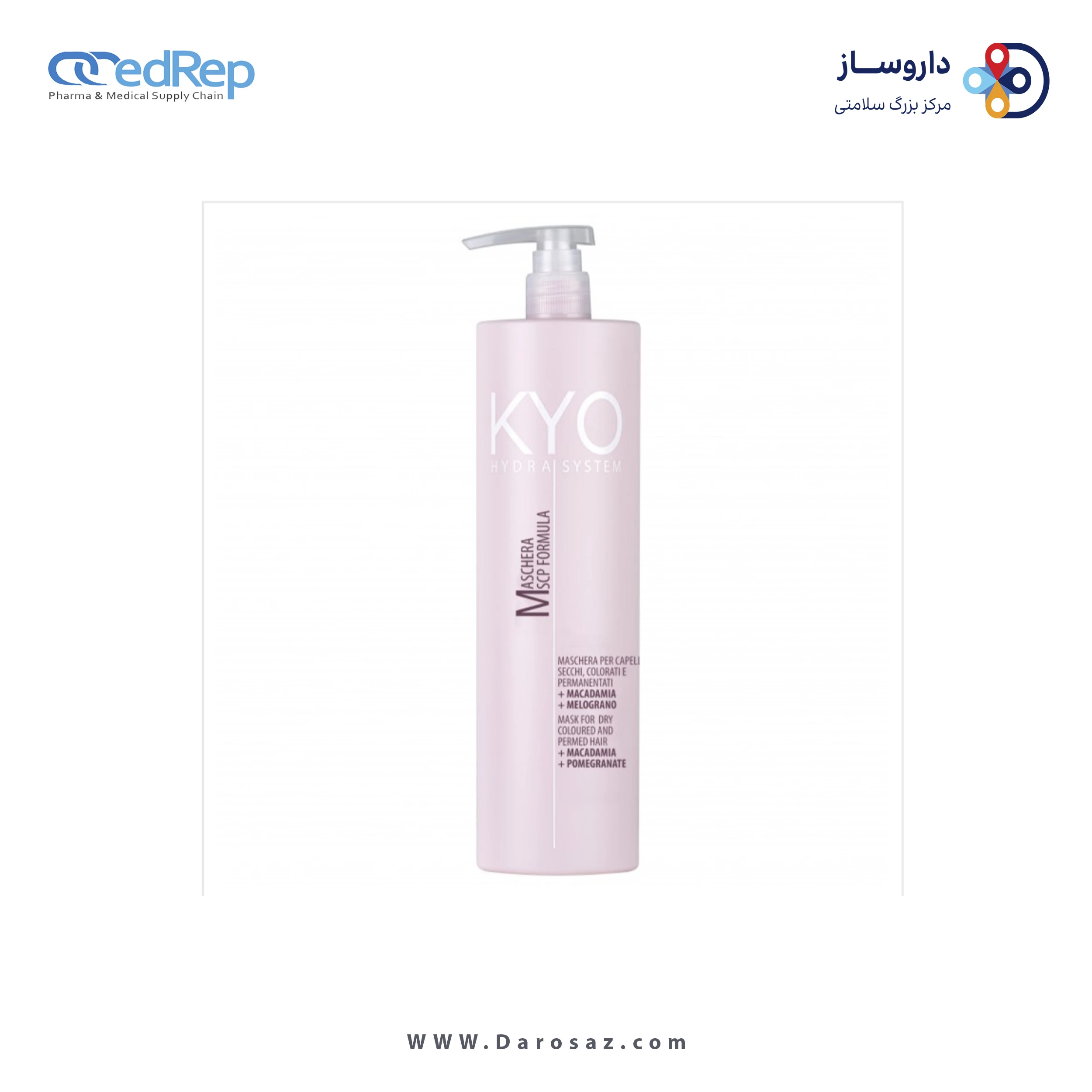 فراورده های حالت دهنده ،نرم کننده وتثبیت کننده آرایش مو (کرمها ، لوسیونها وروغنها) KYO SCP MASK HYDRASYSTEM MASK 500ml