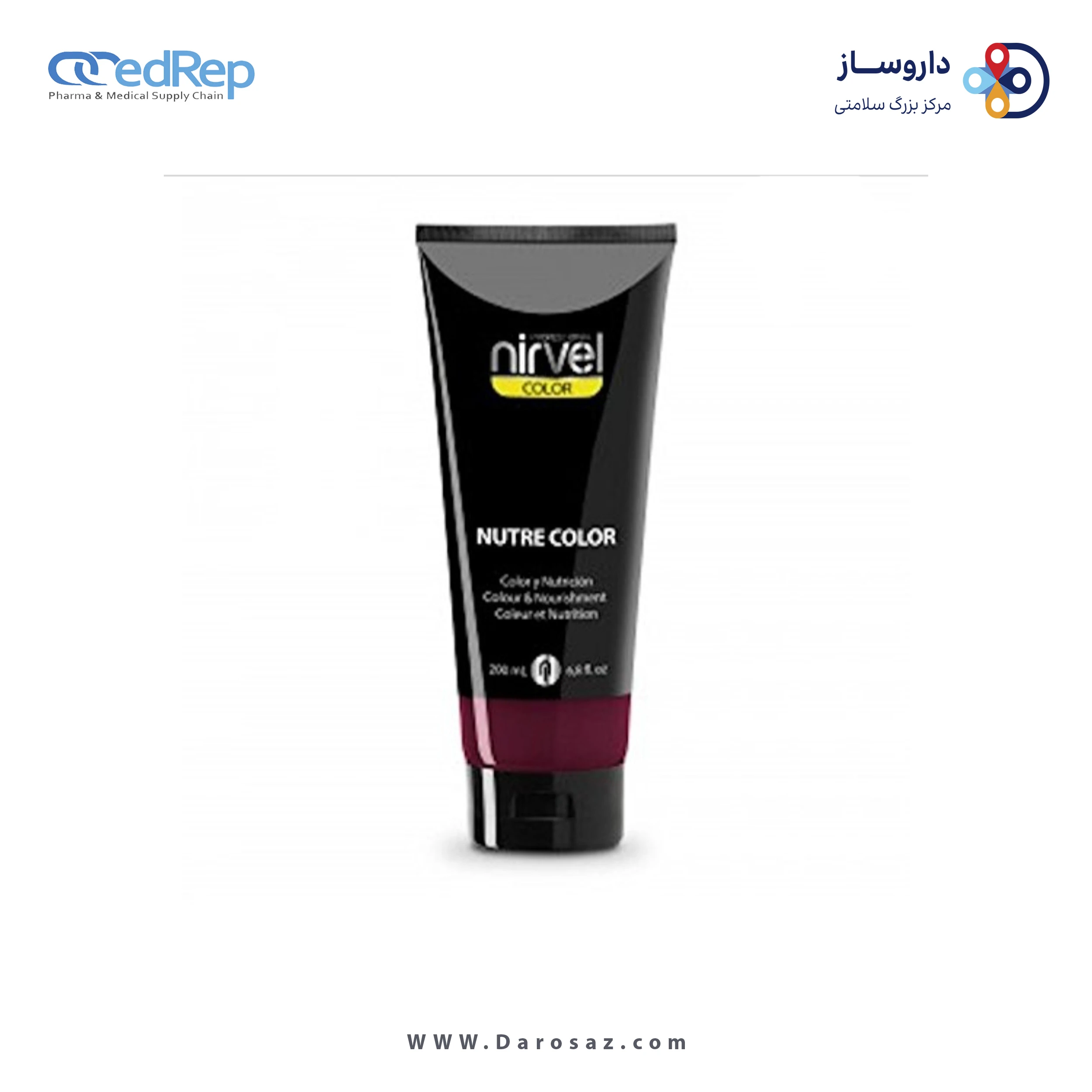 فراورده های حالت دهنده ،نرم کننده وتثبیت کننده آرایش مو (کرمها ، لوسیونها وروغنها) NIRVEL NUTRE COLOR ORANGE COLOUR & NOURISHMENT fuchsia