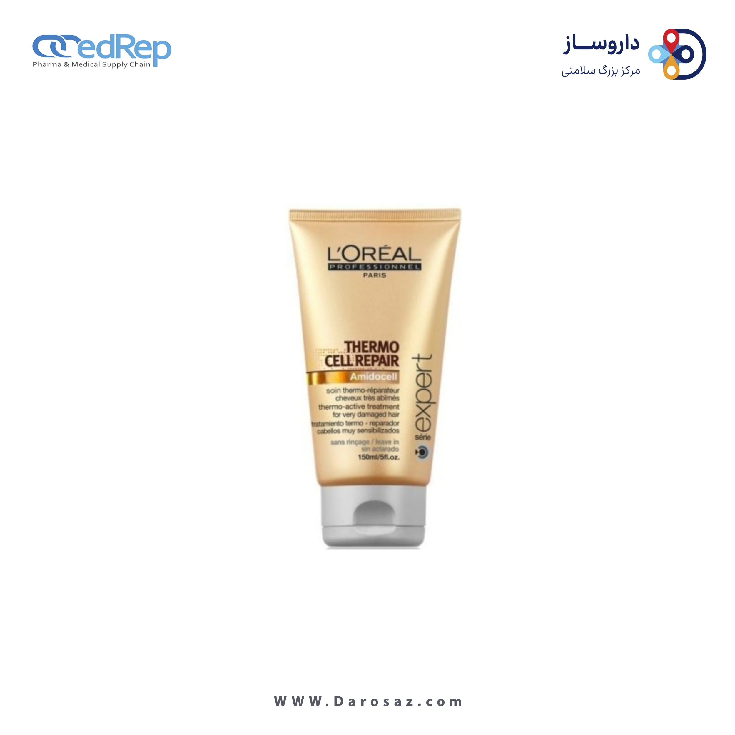 فراورده های حالت دهنده ،نرم کننده وتثبیت کننده آرایش مو (کرمها ، لوسیونها وروغنها) L'OREAL PROFESSIONNEL Serie Expert Thermo Repair Thermo Repairing Milk For Very Damaged Hair / Lait Thermo Reparatenr