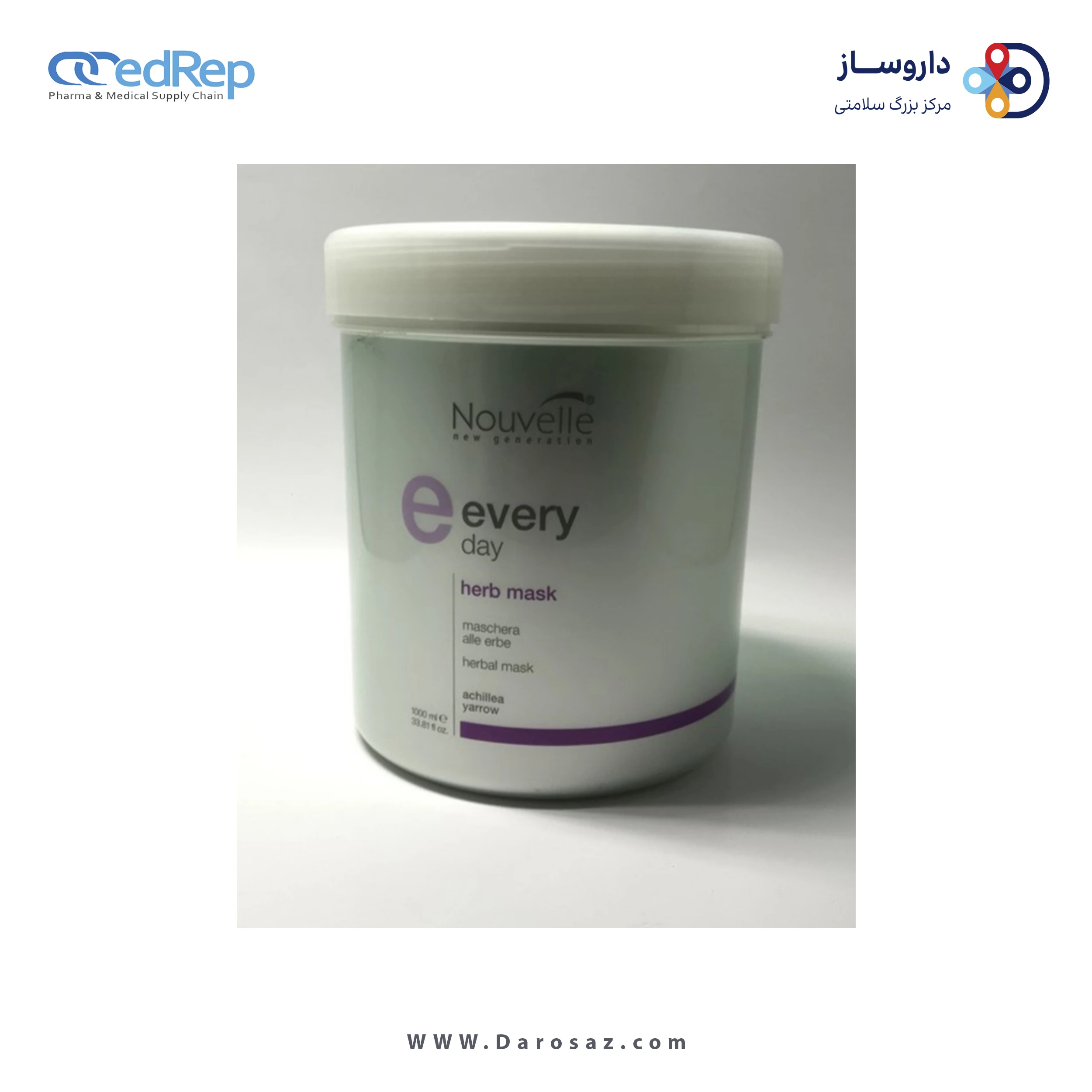 فراورده های حالت دهنده ،نرم کننده وتثبیت کننده آرایش مو (کرمها ، لوسیونها وروغنها) NOUVELLE Every Day Herb Mask