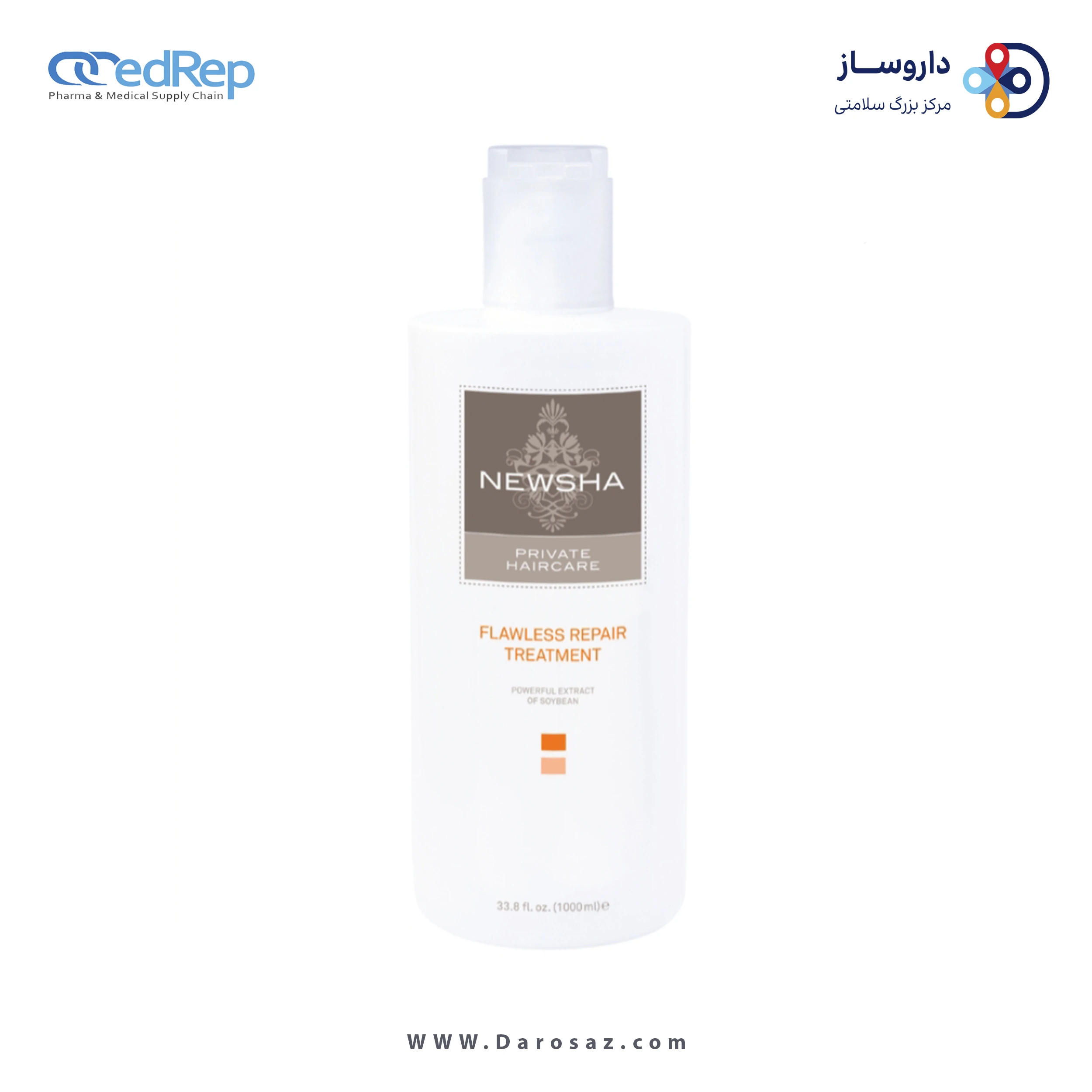 فراورده های حالت دهنده ،نرم کننده وتثبیت کننده آرایش مو (کرمها ، لوسیونها وروغنها) NEWSHA Flawless Repair Treatment ml1000