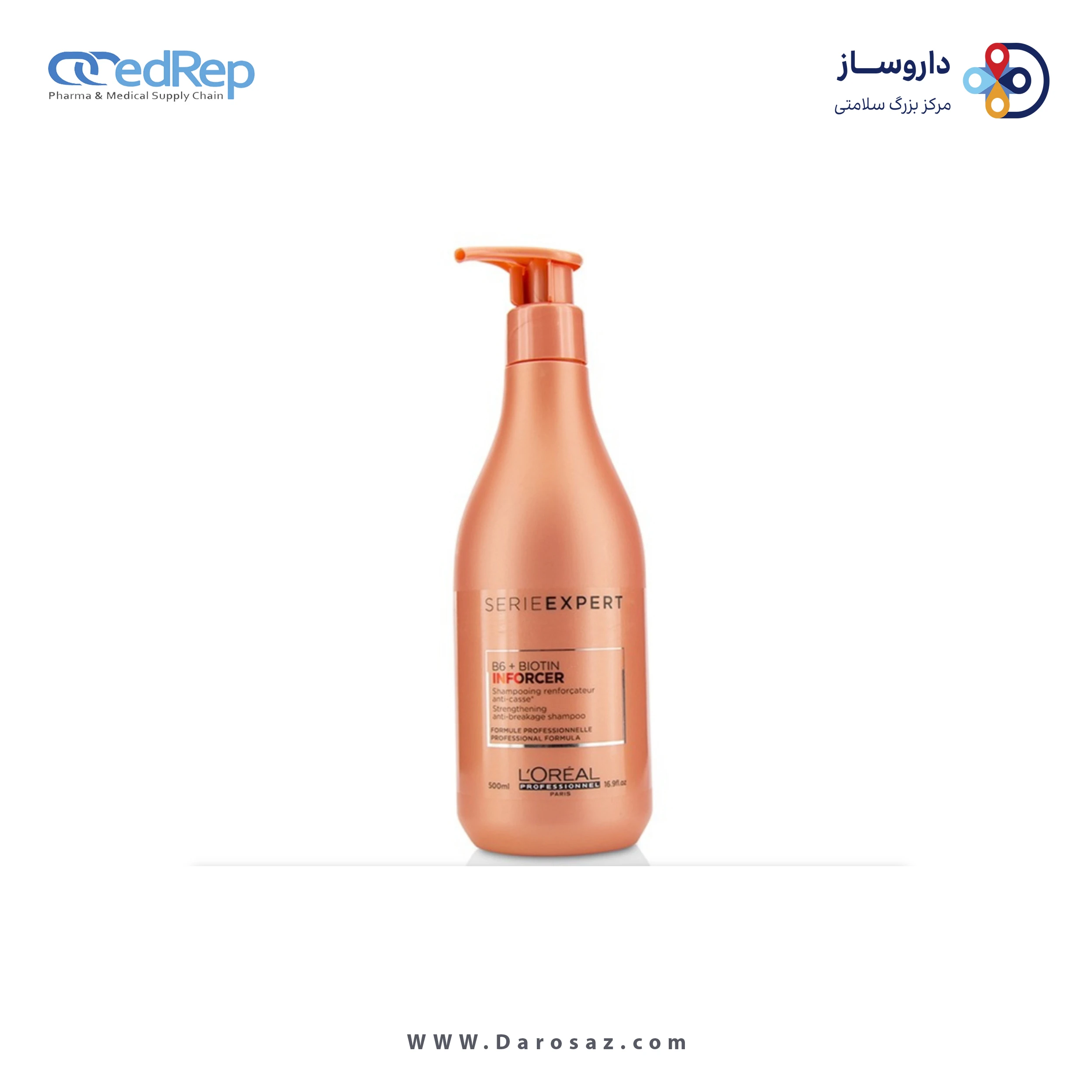 فراورده های حالت دهنده ،نرم کننده وتثبیت کننده آرایش مو (کرمها ، لوسیونها وروغنها) L'OREAL PROFESSIONNEL SERIE EXPERT B6+BIOTIN INFORCER STRENGTHENING ANTI BREAKAGE CONDITIONER