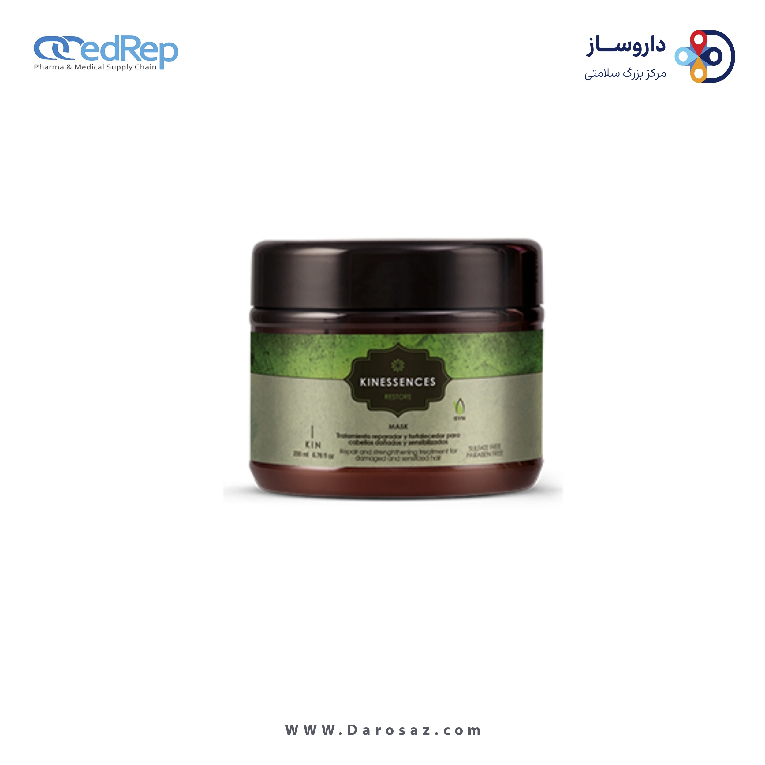 فراورده های حالت دهنده ،نرم کننده وتثبیت کننده آرایش مو (کرمها ، لوسیونها وروغنها) KIN KINESSENCES RESTORE MASK ‎ 4.5